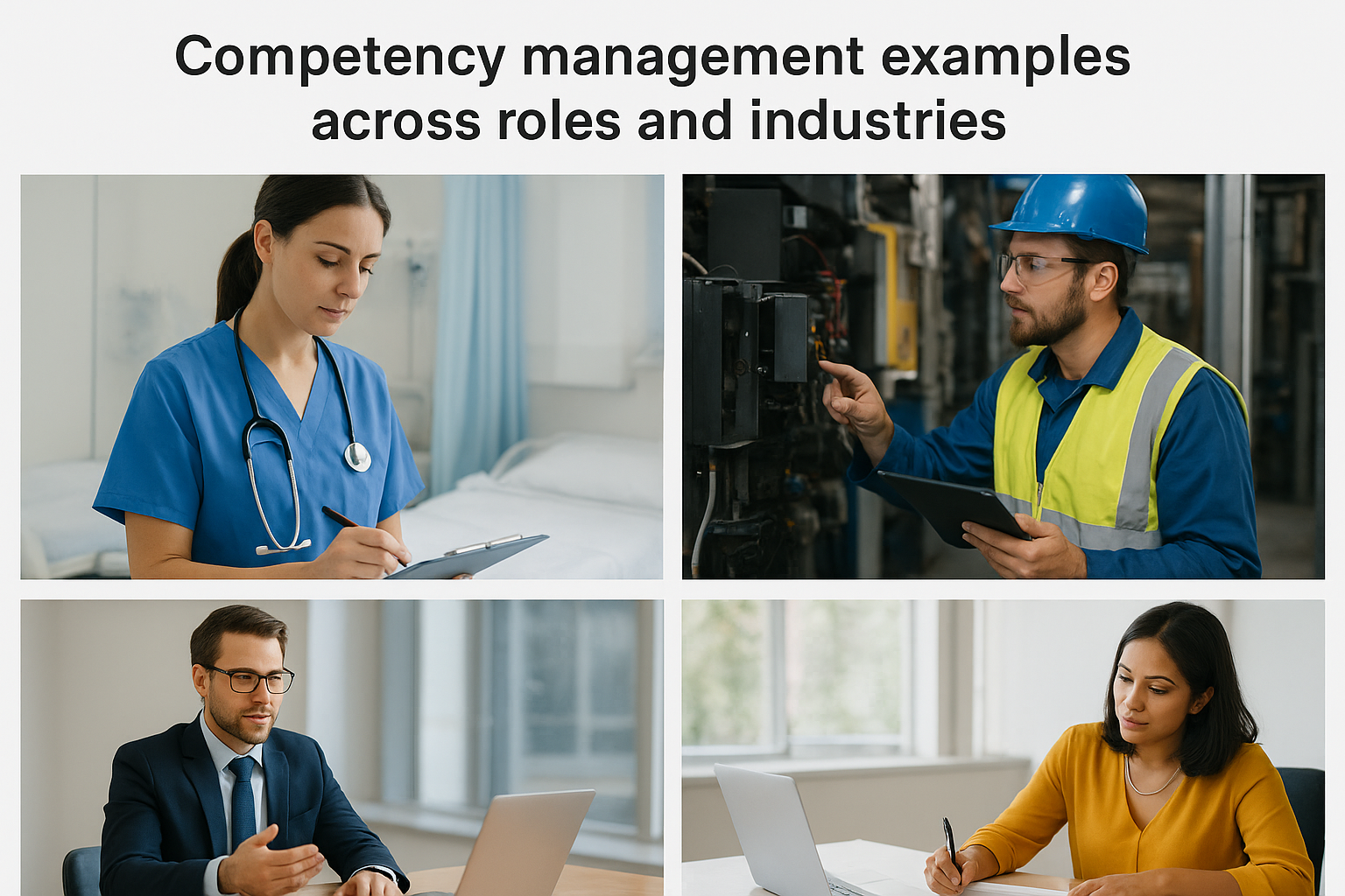 Competency management examples across roles and industries
