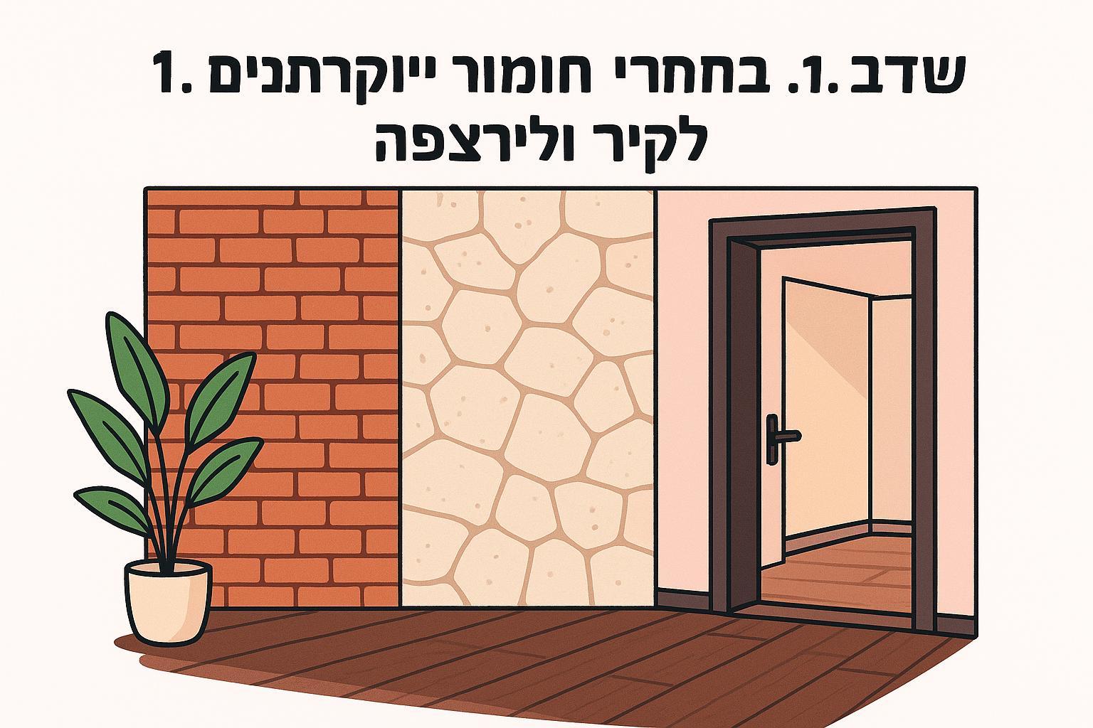 שלב 1. בחרו חומרי גימור יוקרתיים לקיר ולרצפה