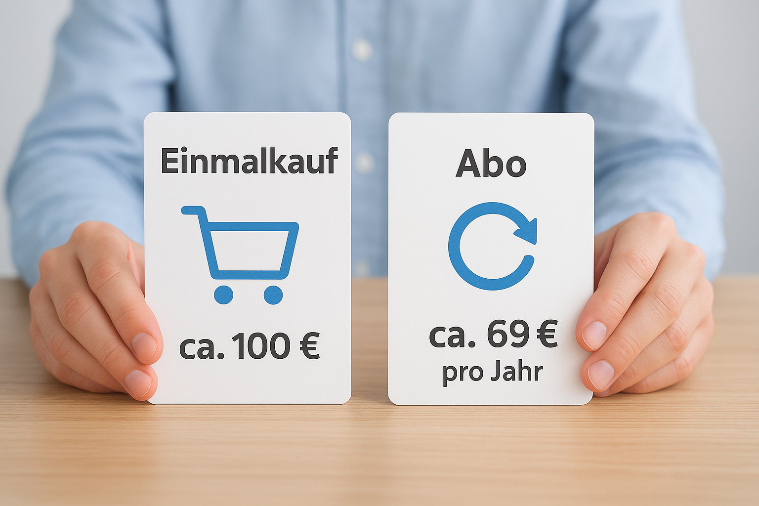 Preisvergleich 2026: Einmalkauf gegen Abo