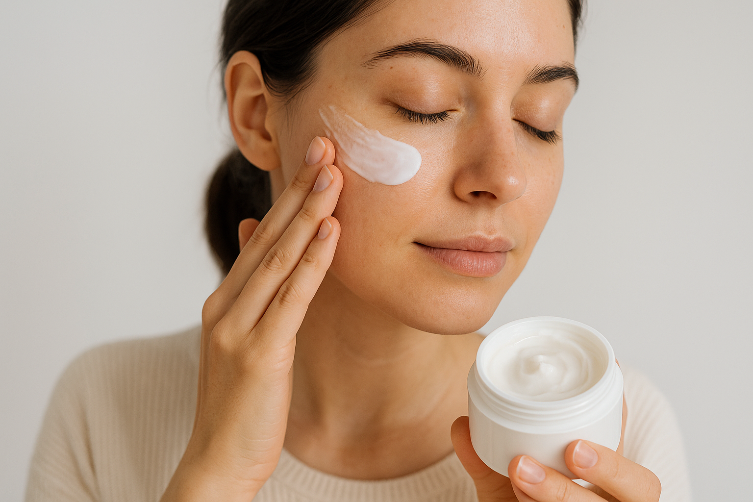 Step 5. Seal in moisture with a rich moisturiser