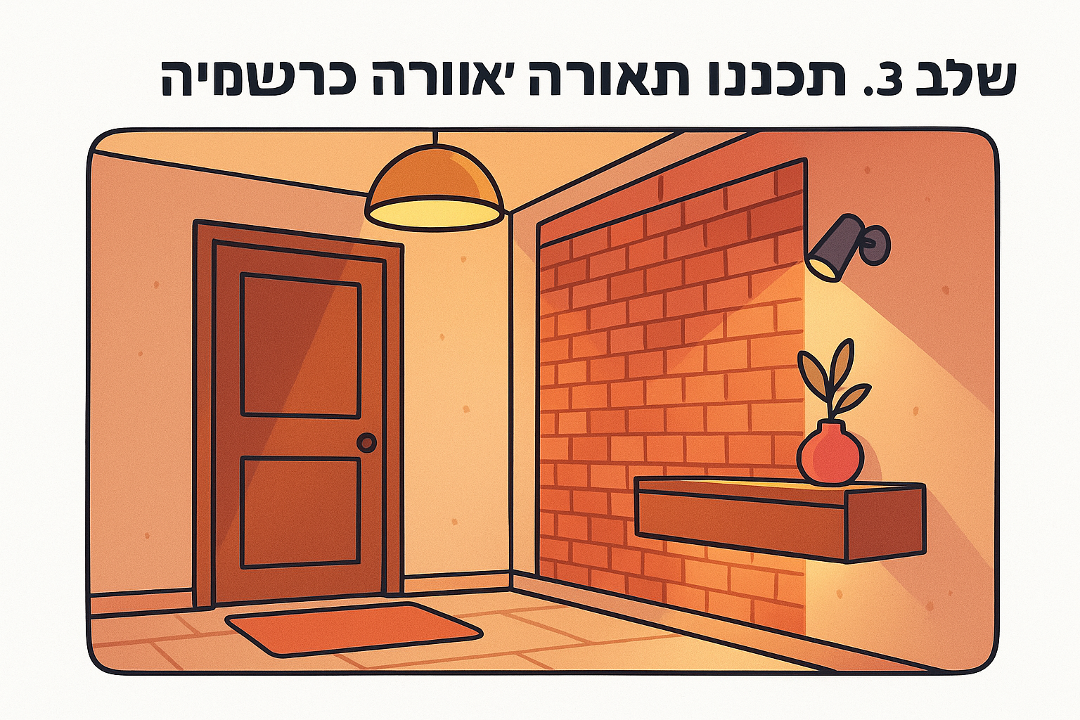 שלב 3. תכננו תאורה שיוצרת אווירה מרשימה