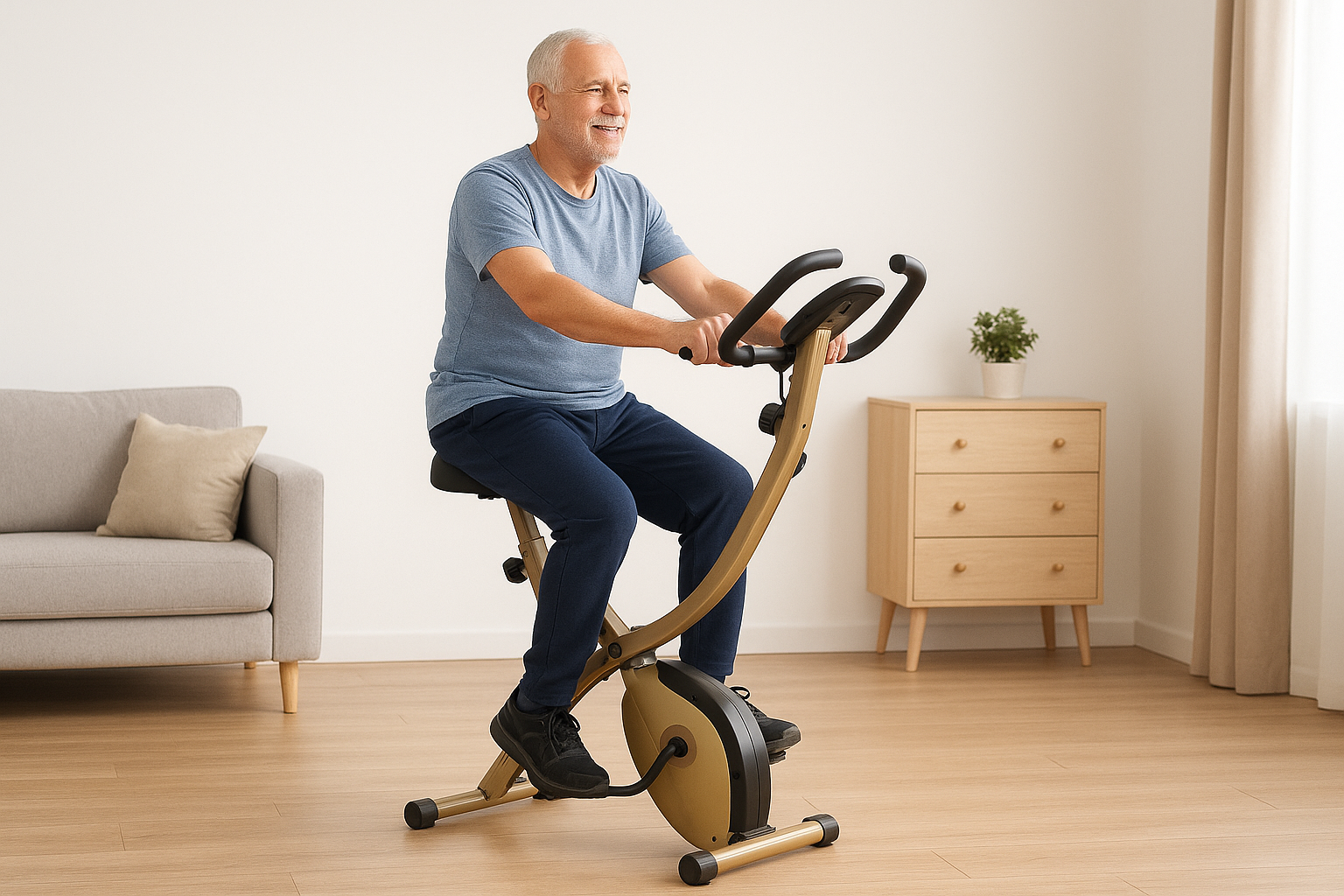 5. Exerpeutic Gold 500 XLS folding upright bike