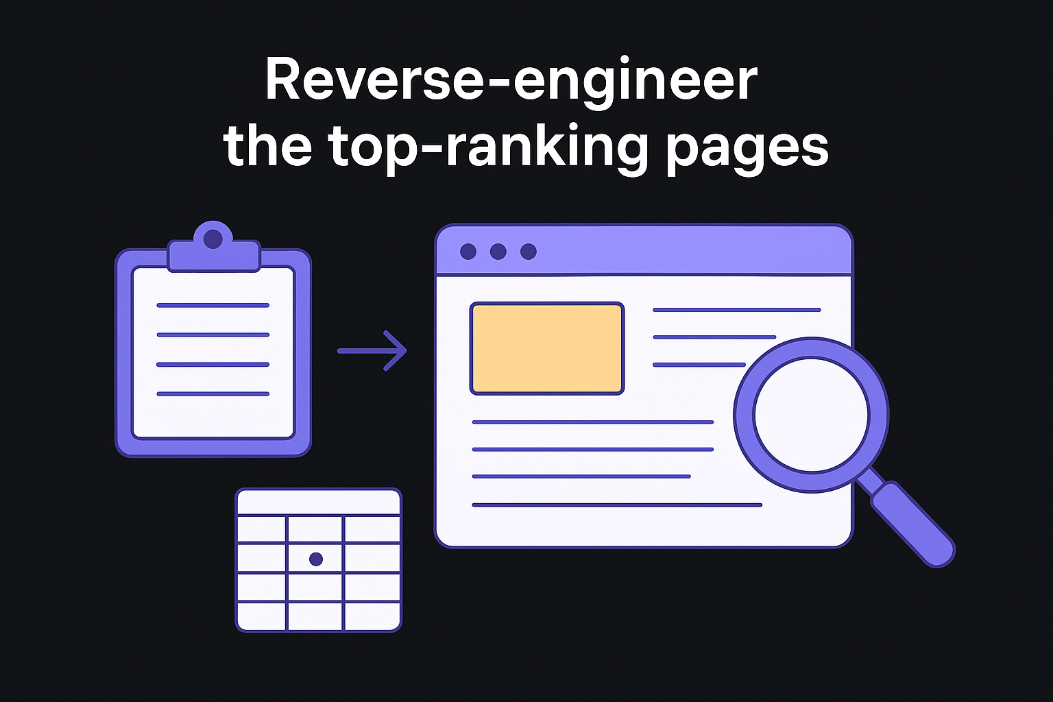 Reverse-engineer the top-ranking pages