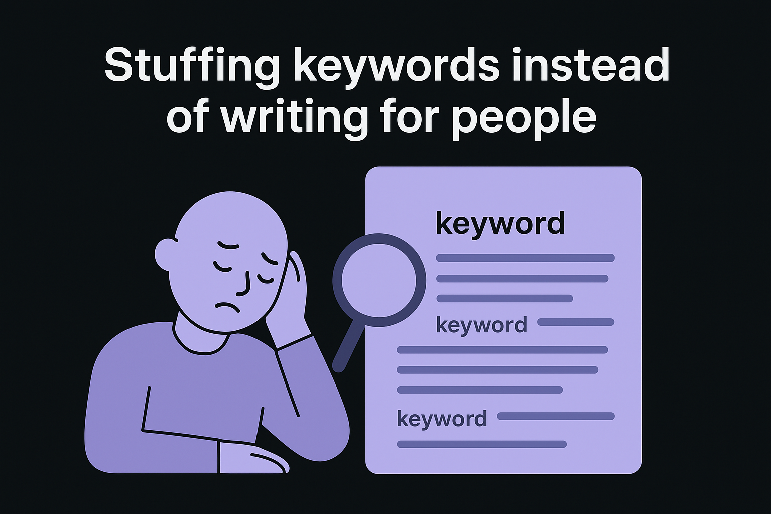 Stuffing keywords instead of writing for people