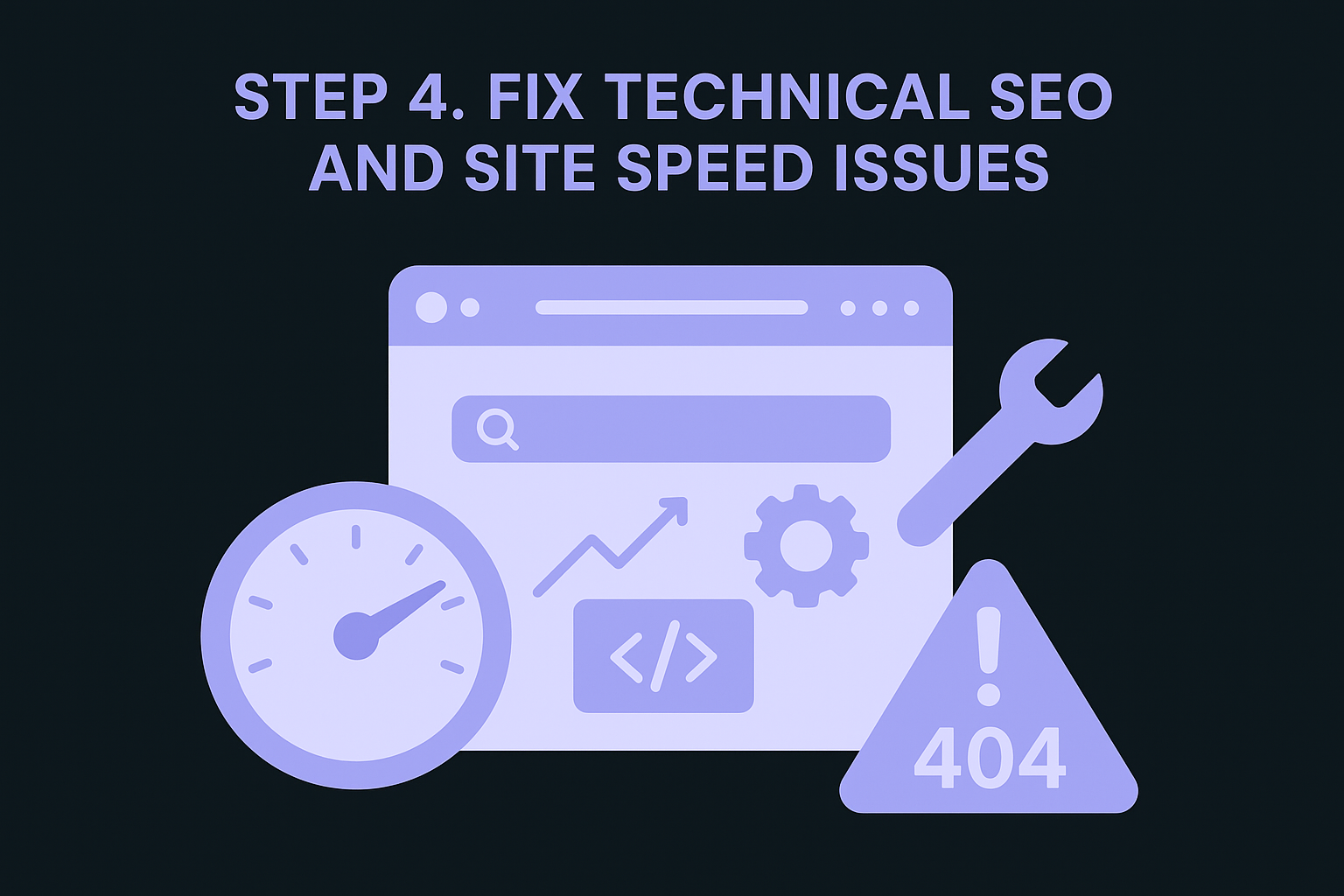 Step 4. Fix technical SEO and site speed issues