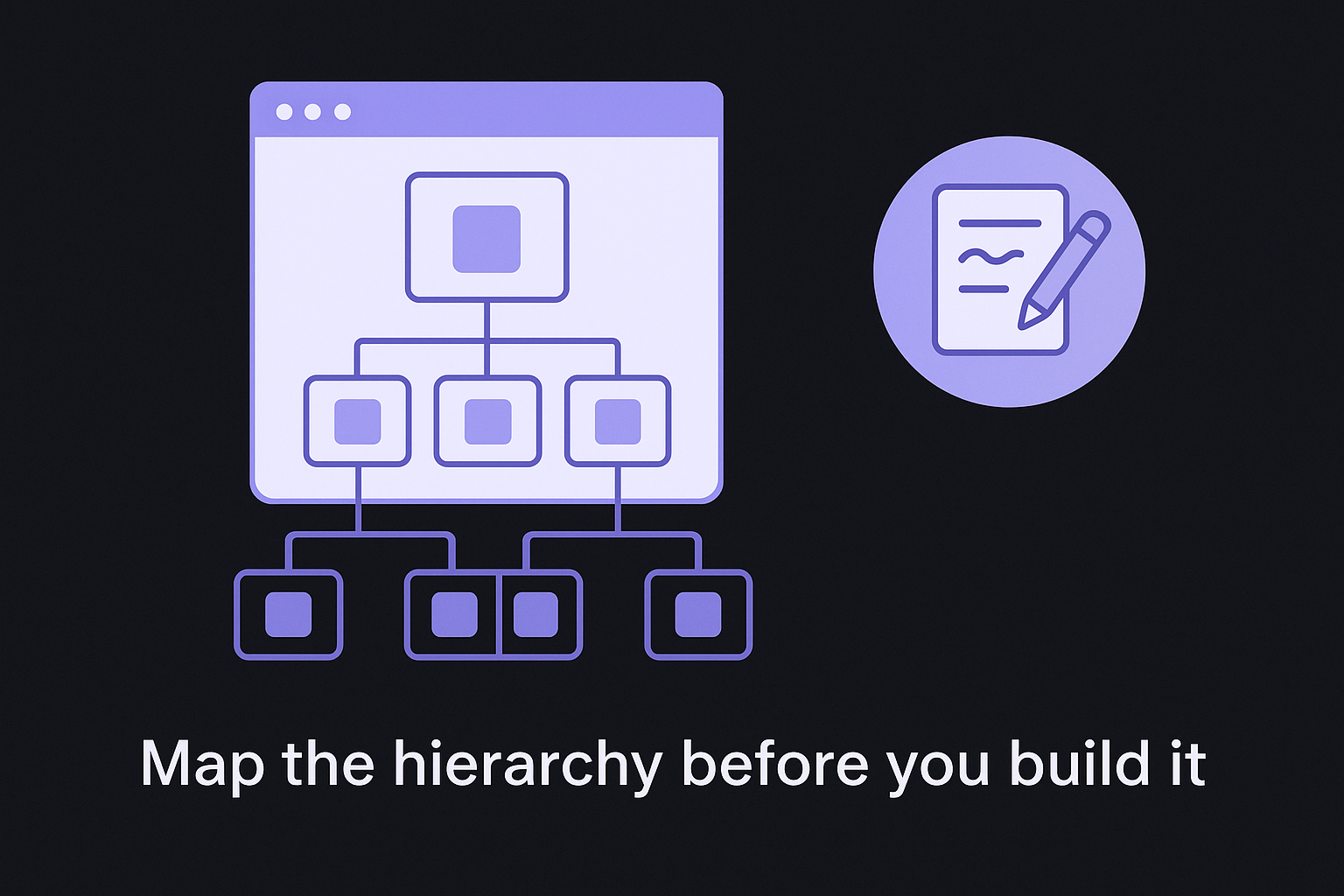 Map the hierarchy before you build it