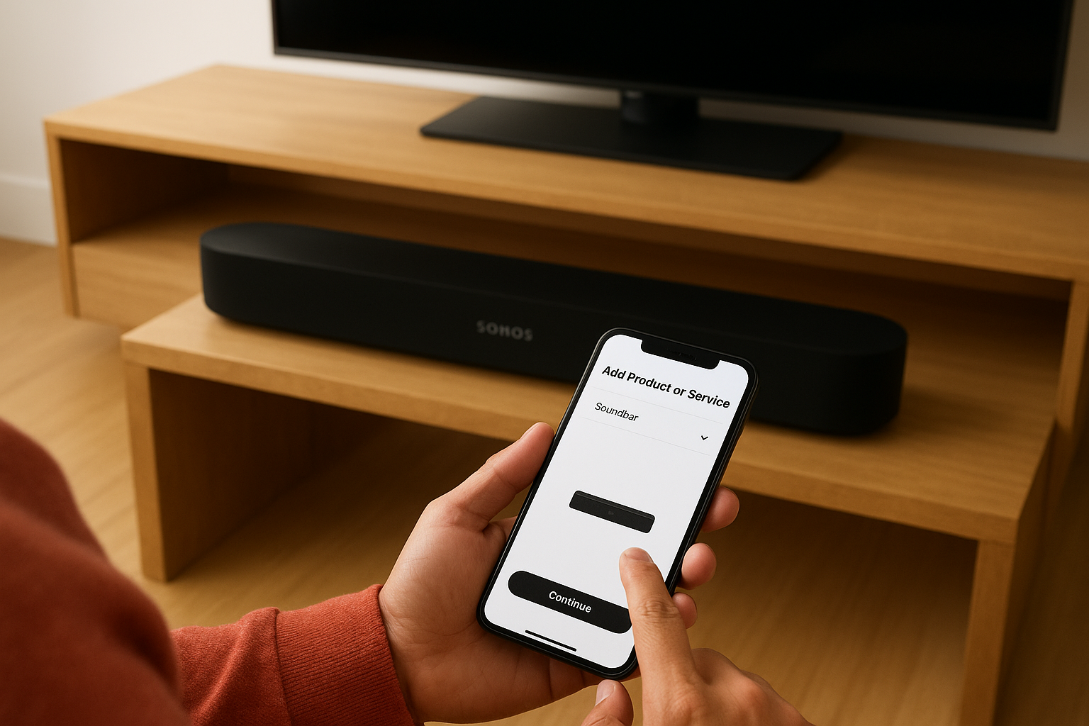 Add your soundbar to the system