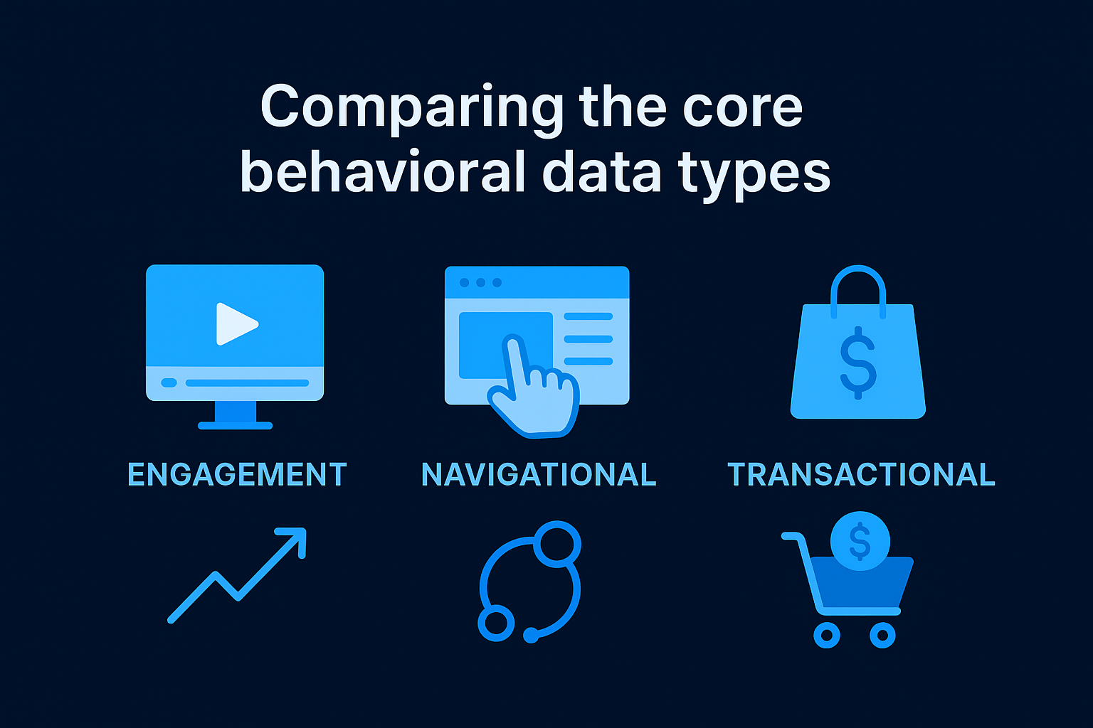 Comparing the core behavioral data types