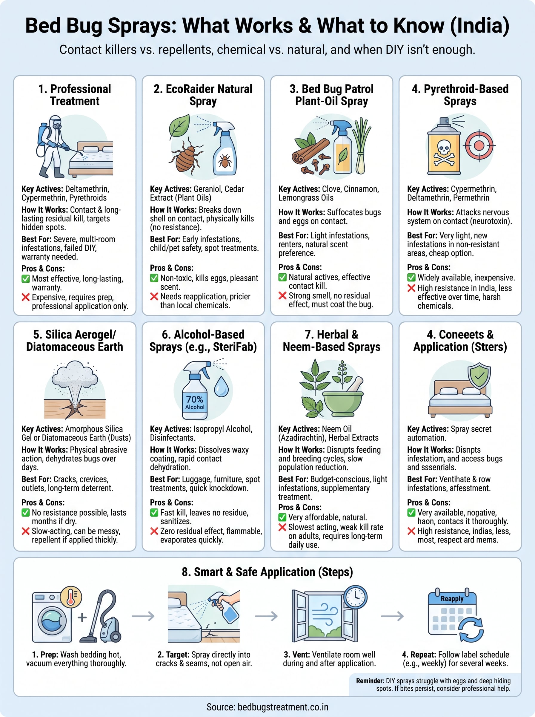 bug spray bed bugs infographic