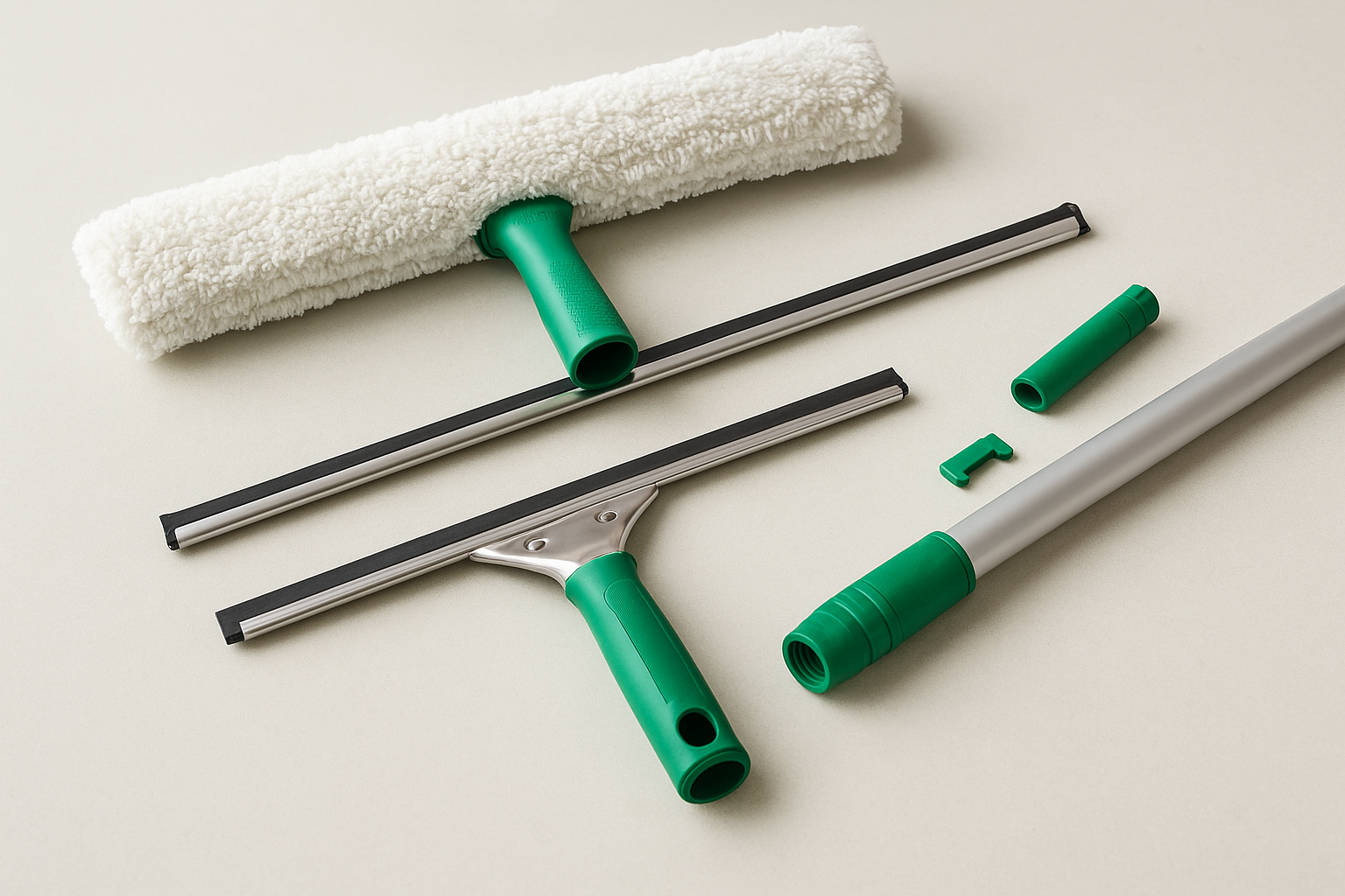 1. Unger Total Pro Kit with scrubber, squeegee, and pole