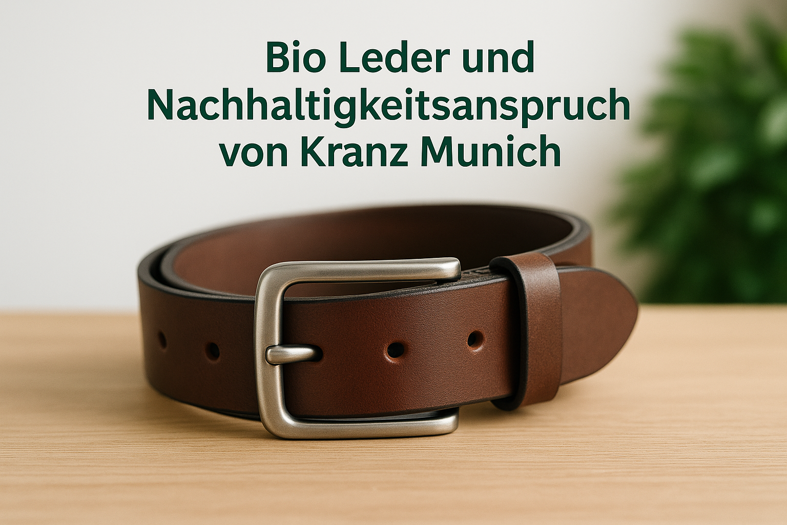 Bio Leder und Nachhaltigkeitsanspruch von Kranz Munich