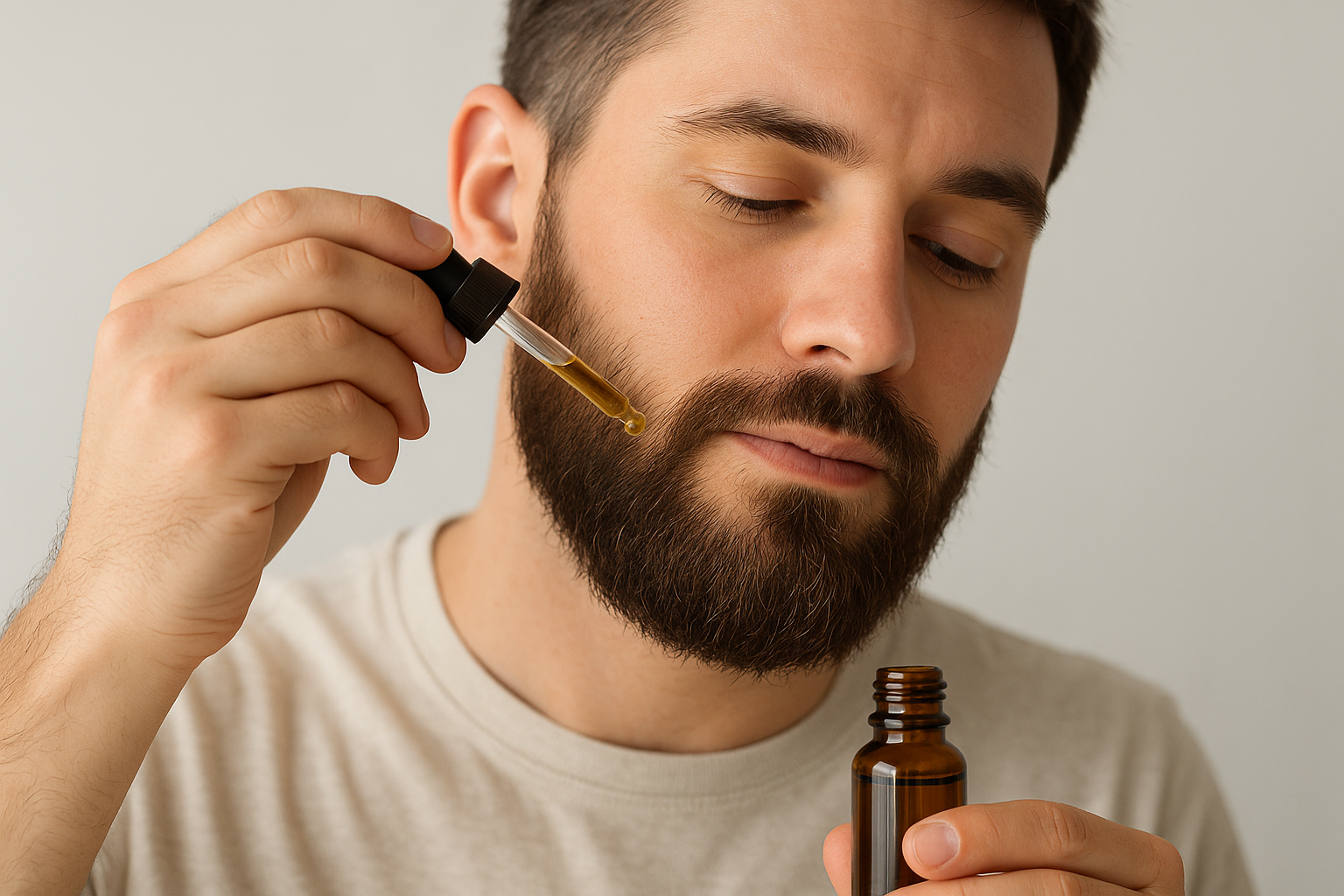 1. Nourish your beard daily with a natural oil
