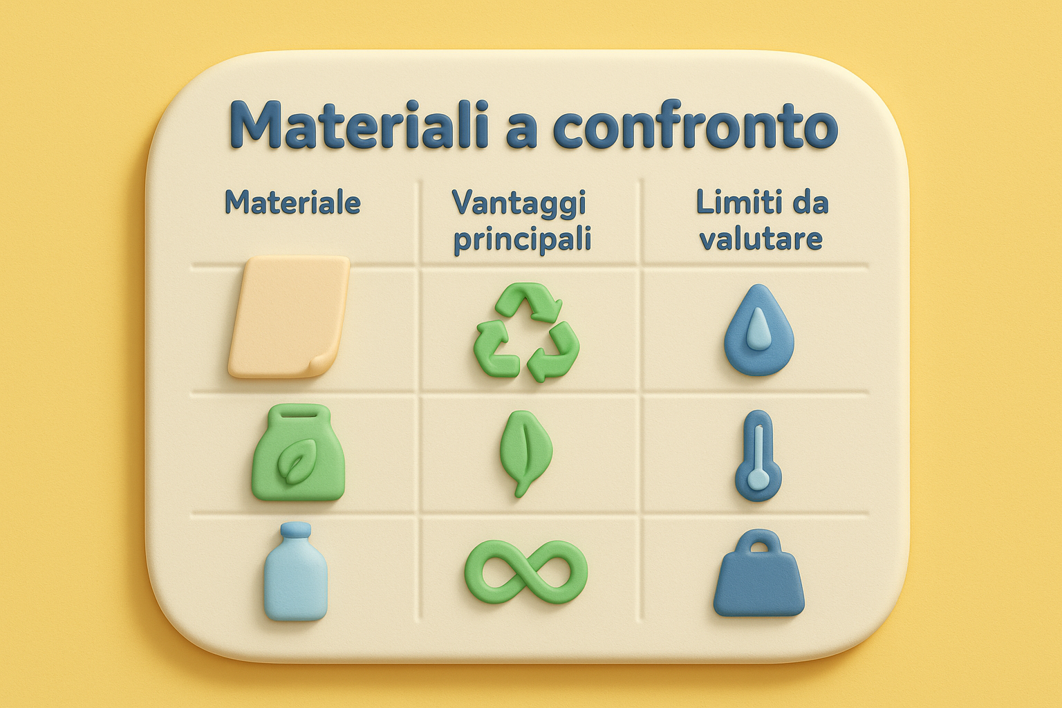 Materiali a confronto