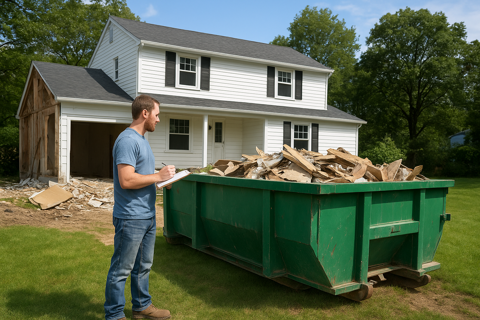 Match project size to dumpster capacity