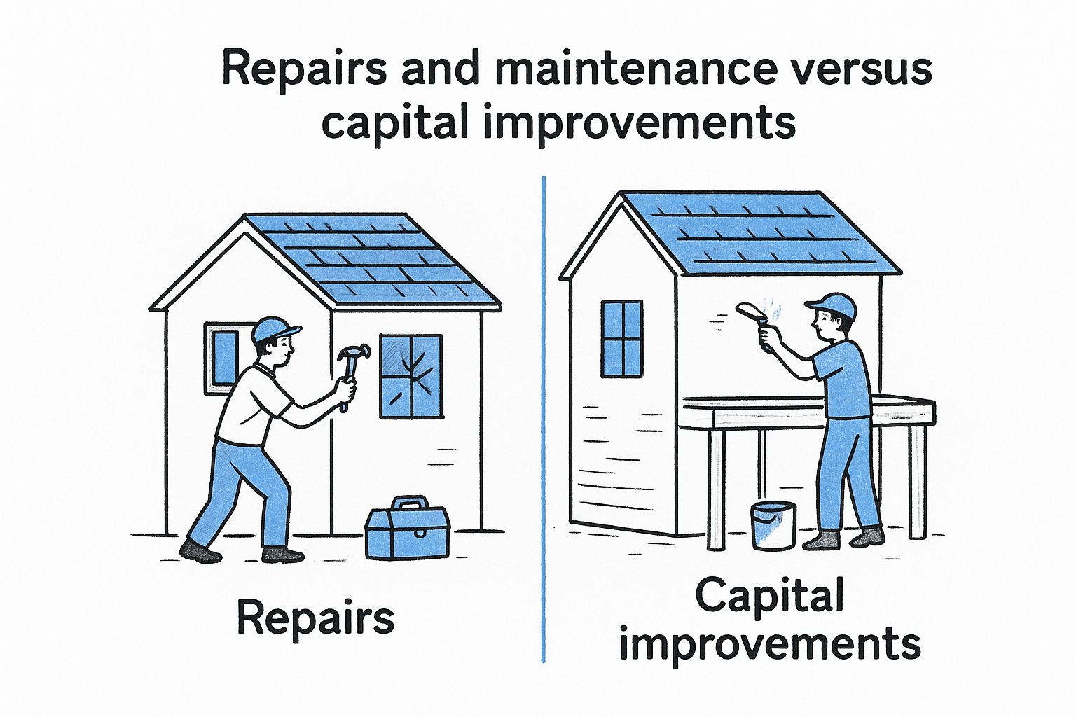 3. Repairs and maintenance versus capital improvements