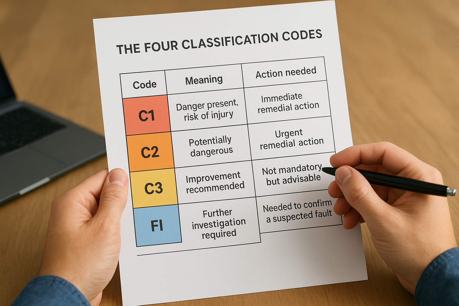 The four classification codes