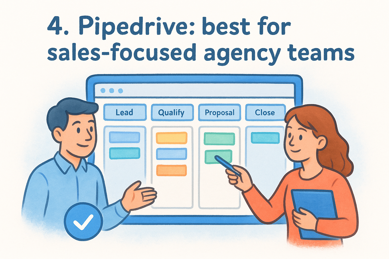 4. Pipedrive: best for sales-focused agency teams