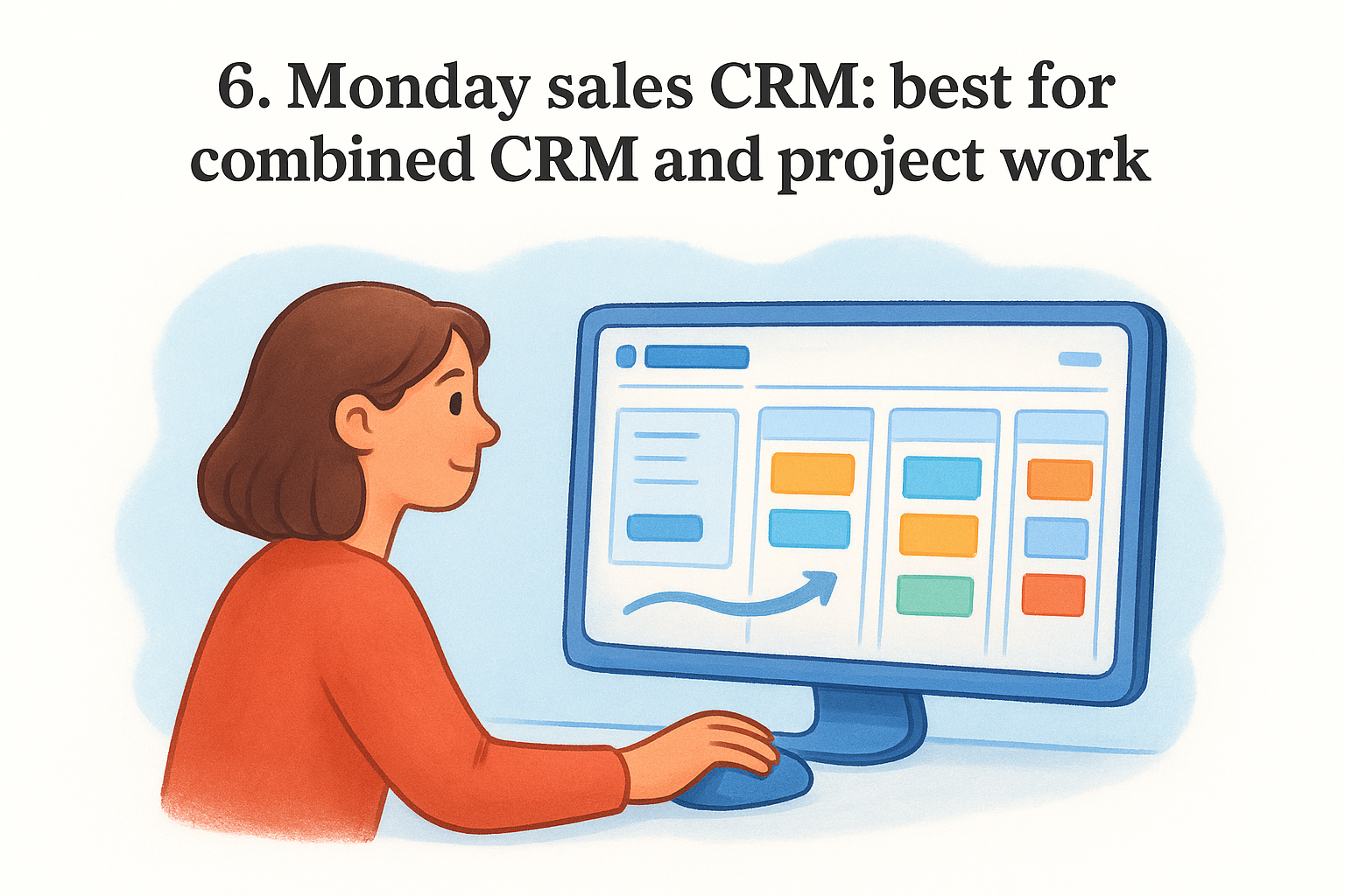 6. Monday sales CRM: best for combined CRM and project work