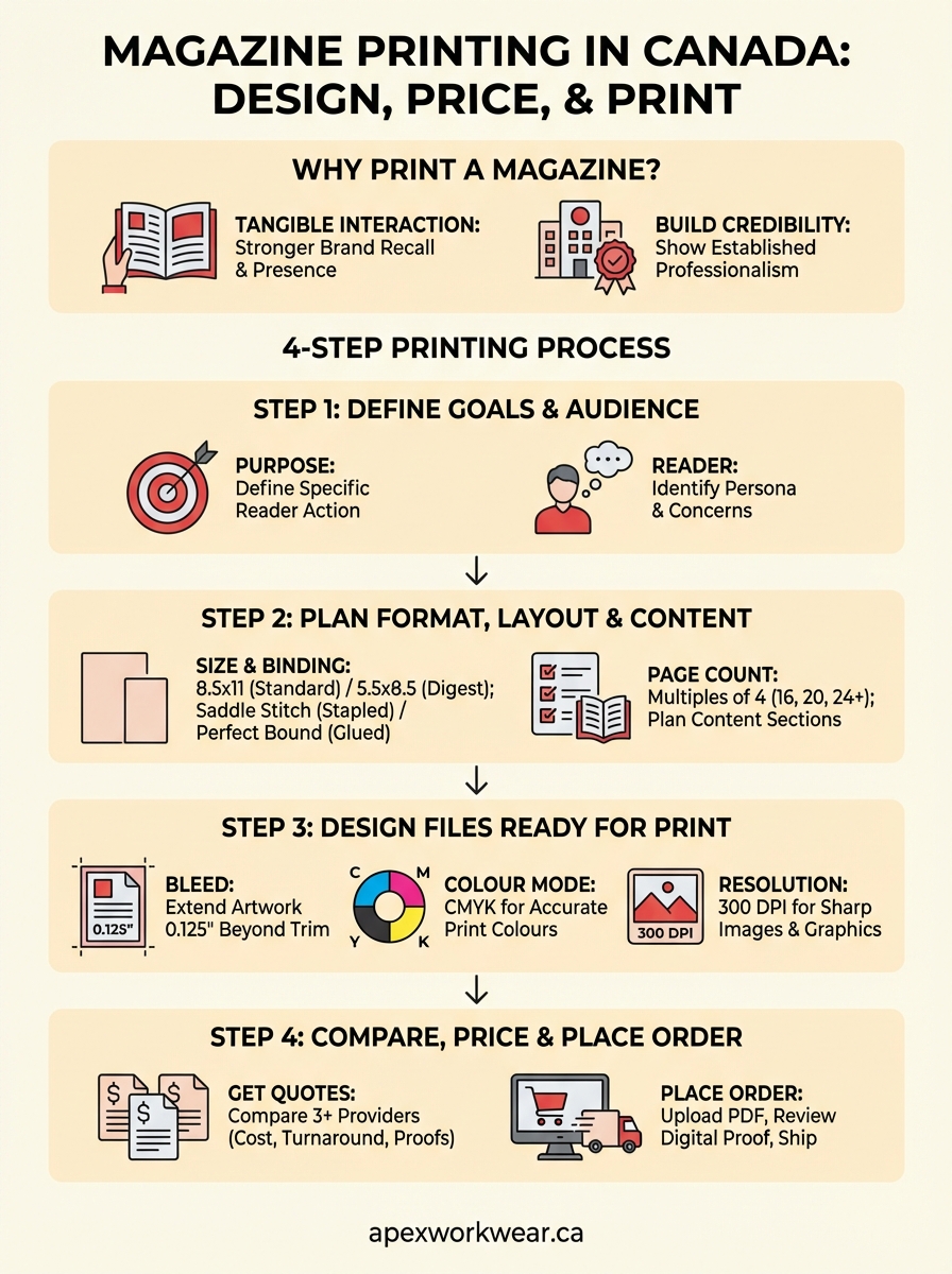magazine printing infographic