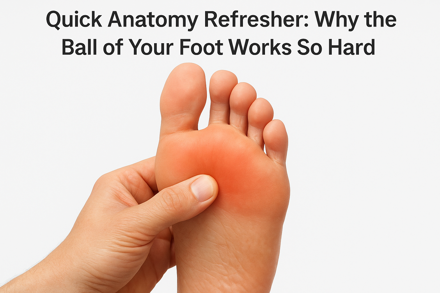 Quick Anatomy Refresher: Why the Ball of Your Foot Works So Hard