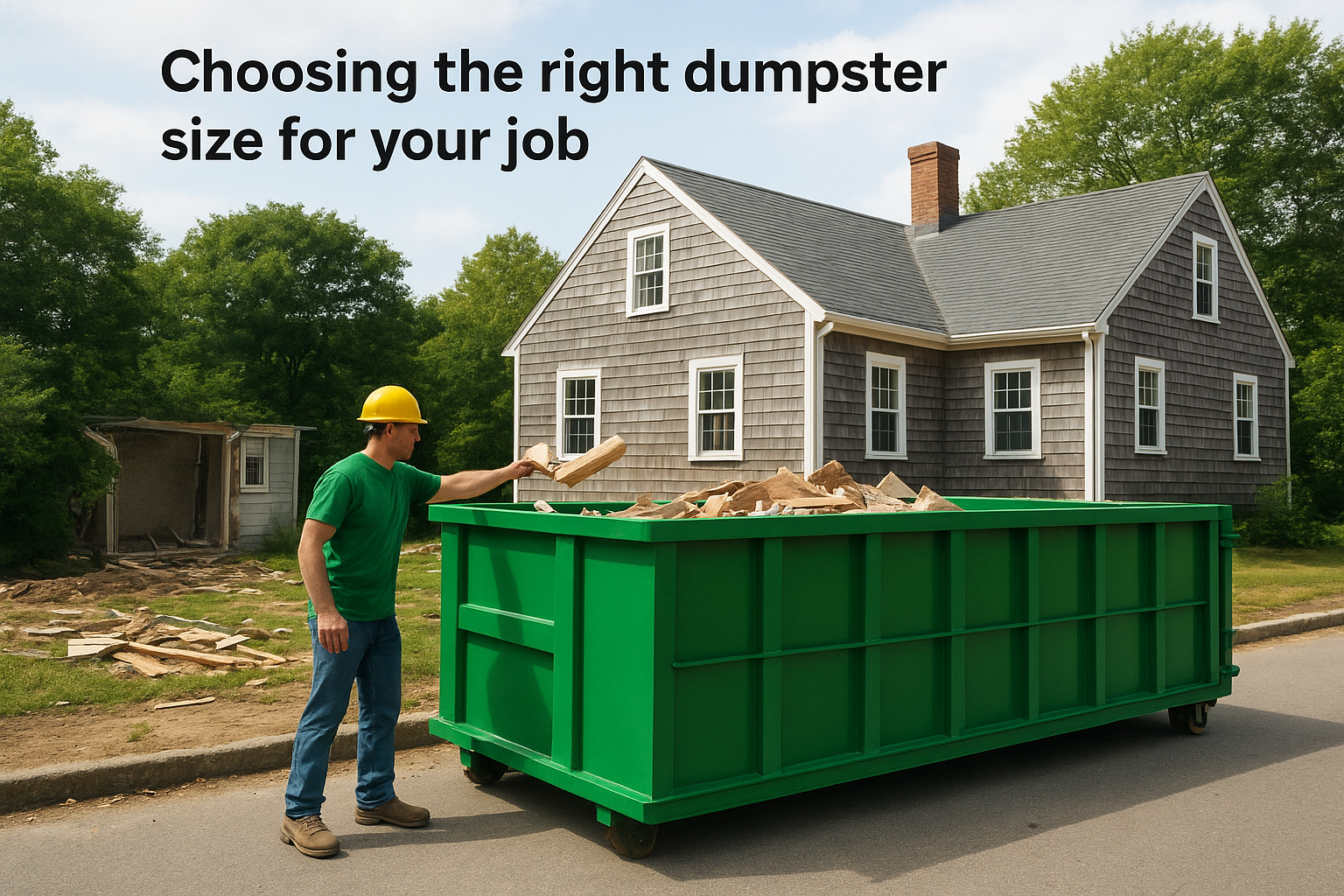 Choosing the right dumpster size for your job