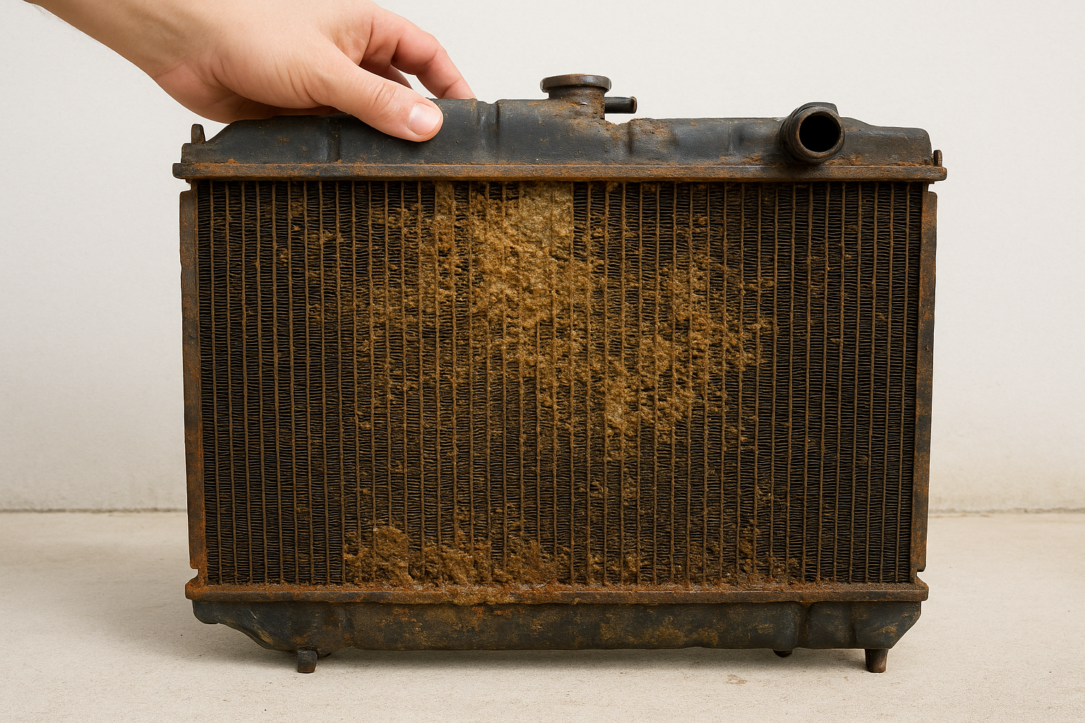 What builds up inside your radiator