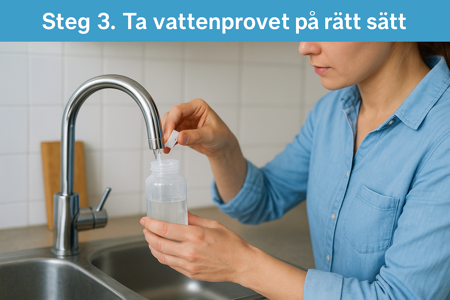 Steg 3. Ta vattenprovet på rätt sätt