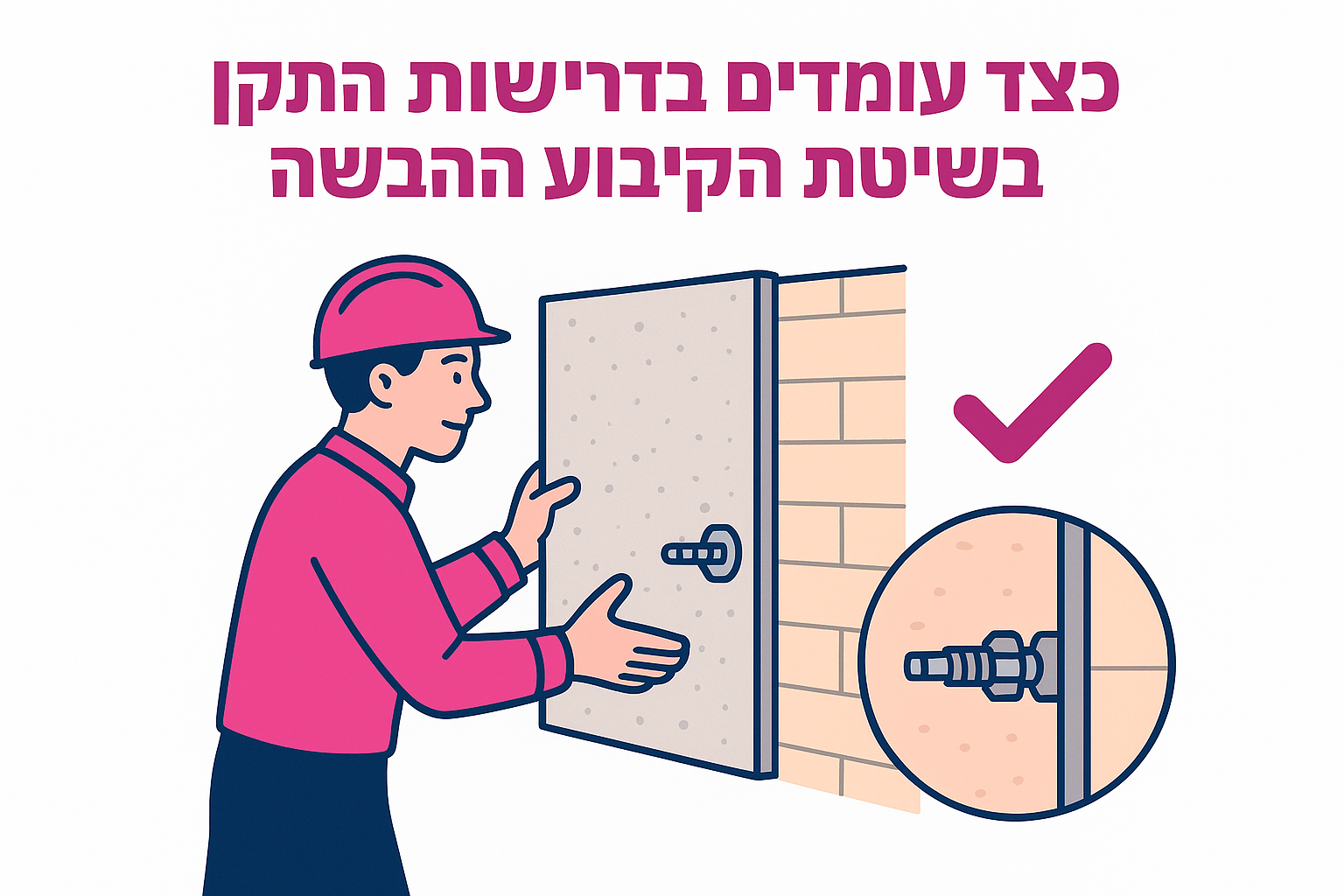 כיצד עומדים בדרישות התקן בשיטת הקיבוע היבשה