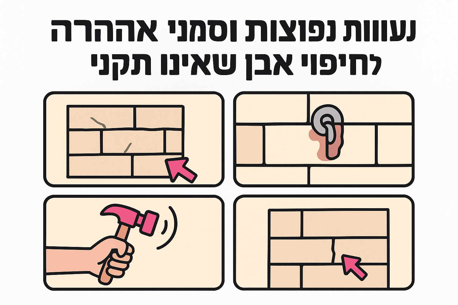 טעויות נפוצות וסימני אזהרה לחיפוי אבן שאינו תקני