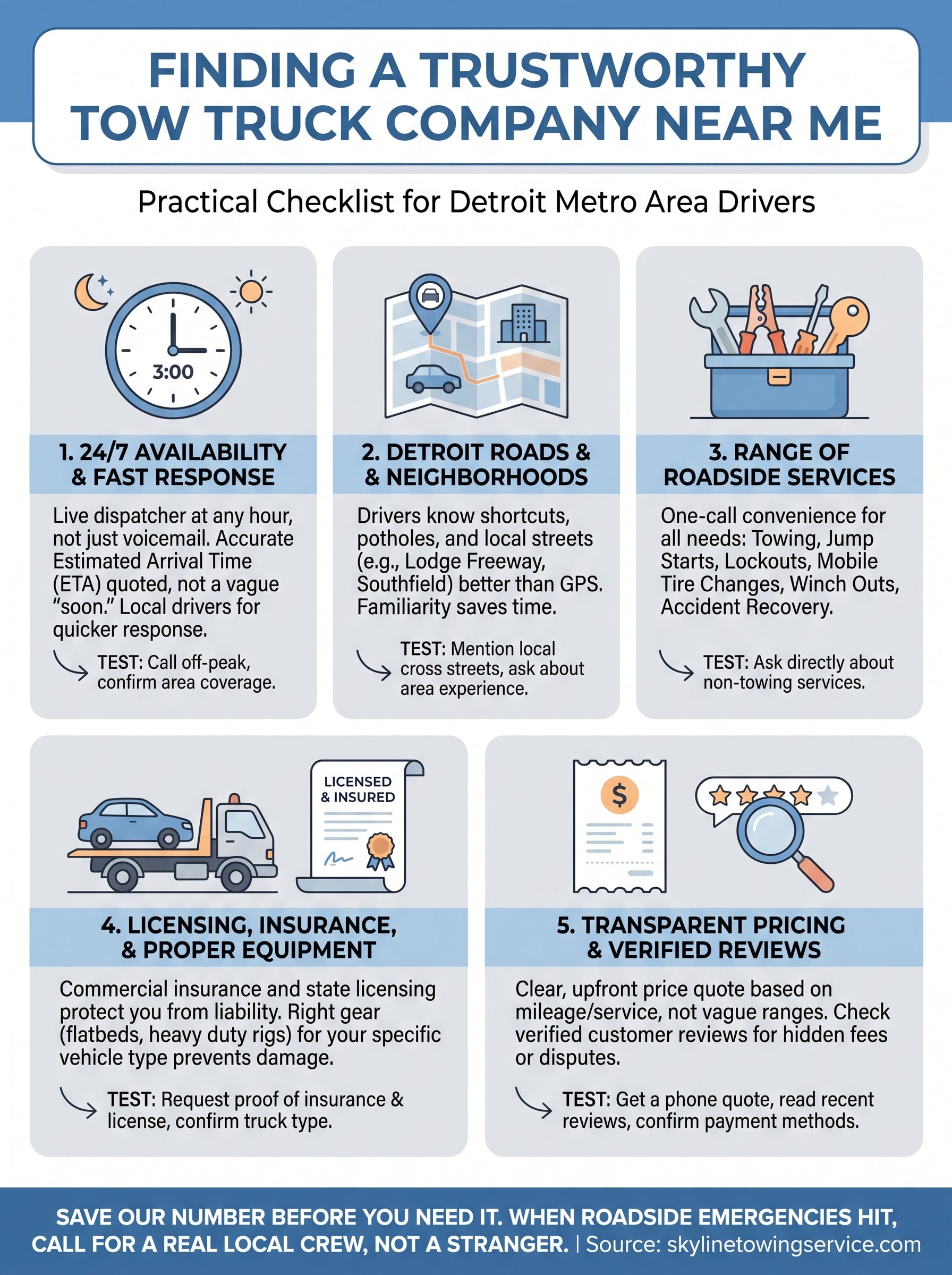 tow truck company near me infographic