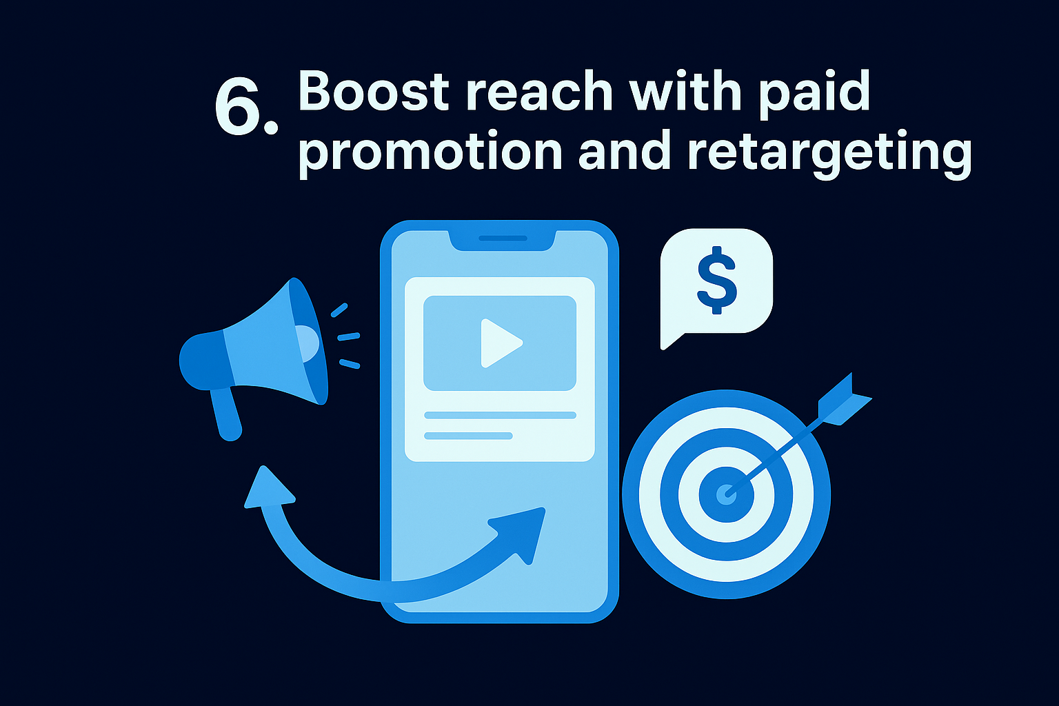6. Boost reach with paid promotion and retargeting