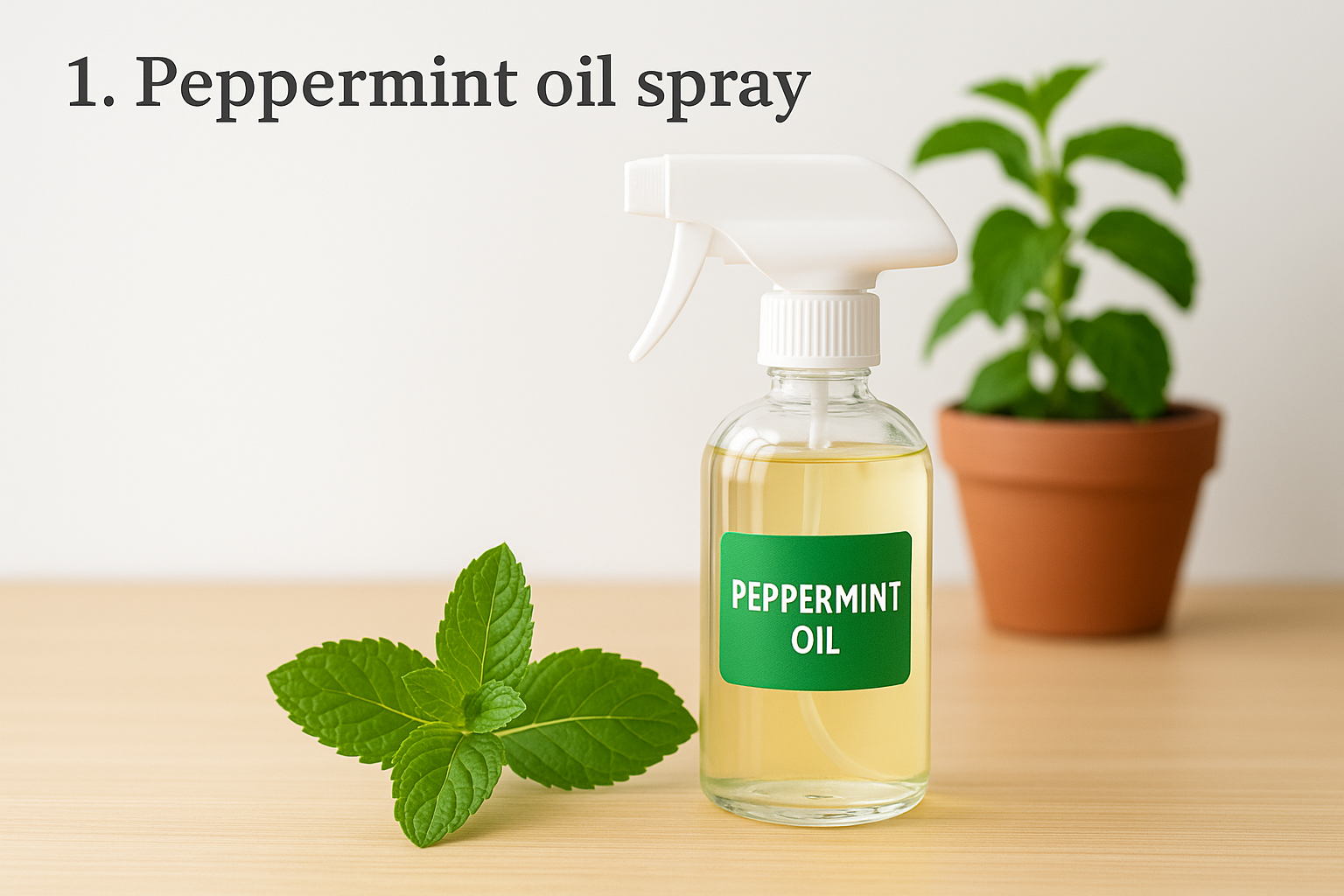How to Get Rid of Spiders at Home: 7 Natural Remedies 1 1. Peppermint oil spray