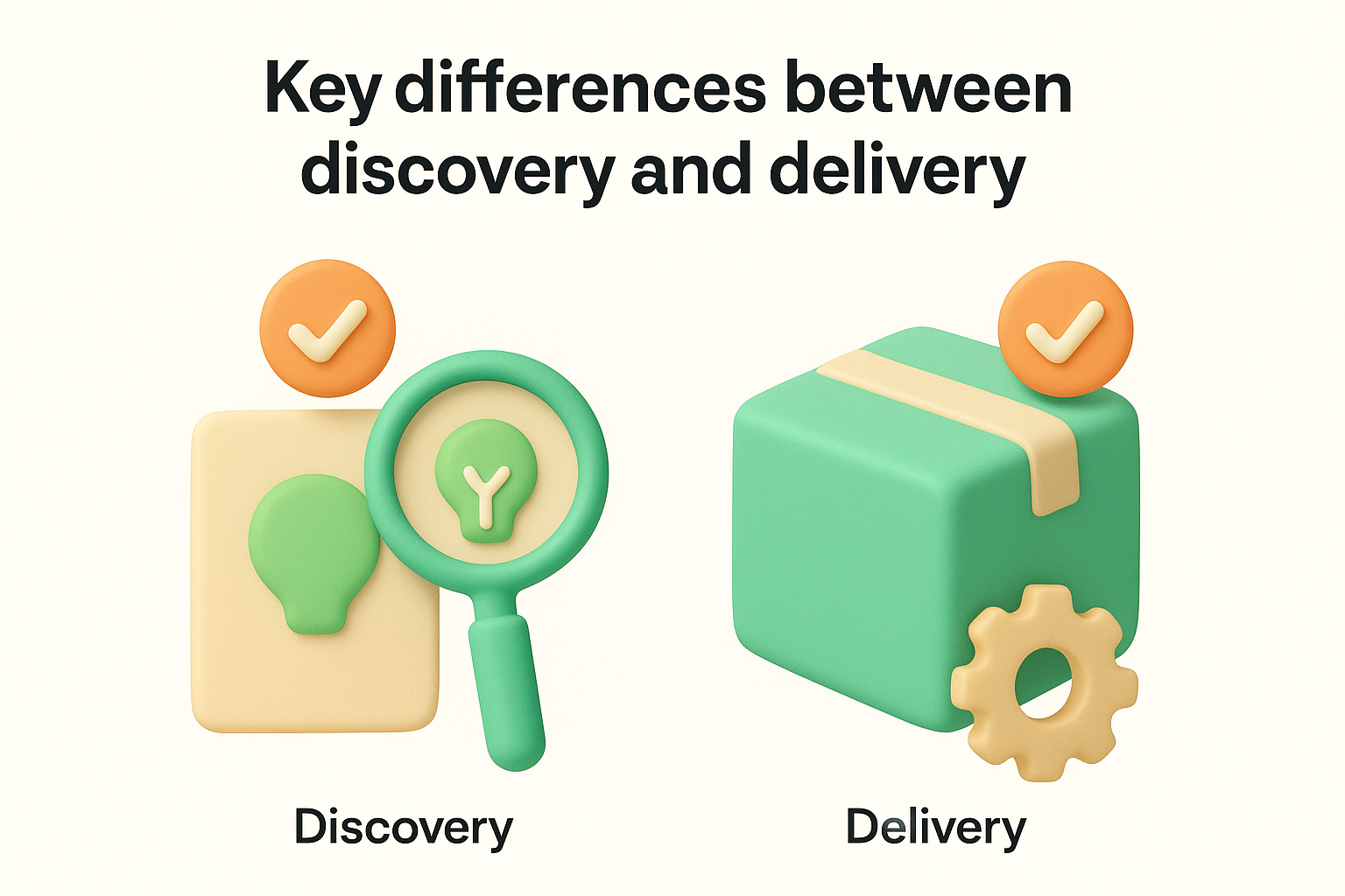 Key differences between discovery and delivery