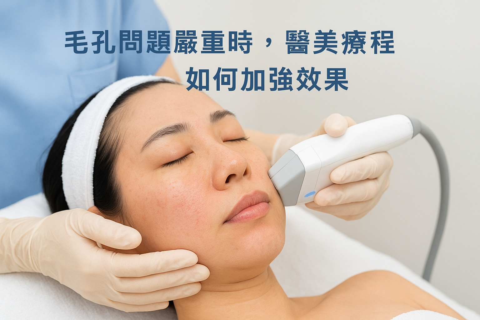 毛孔問題嚴重時，醫美療程如何加強效果