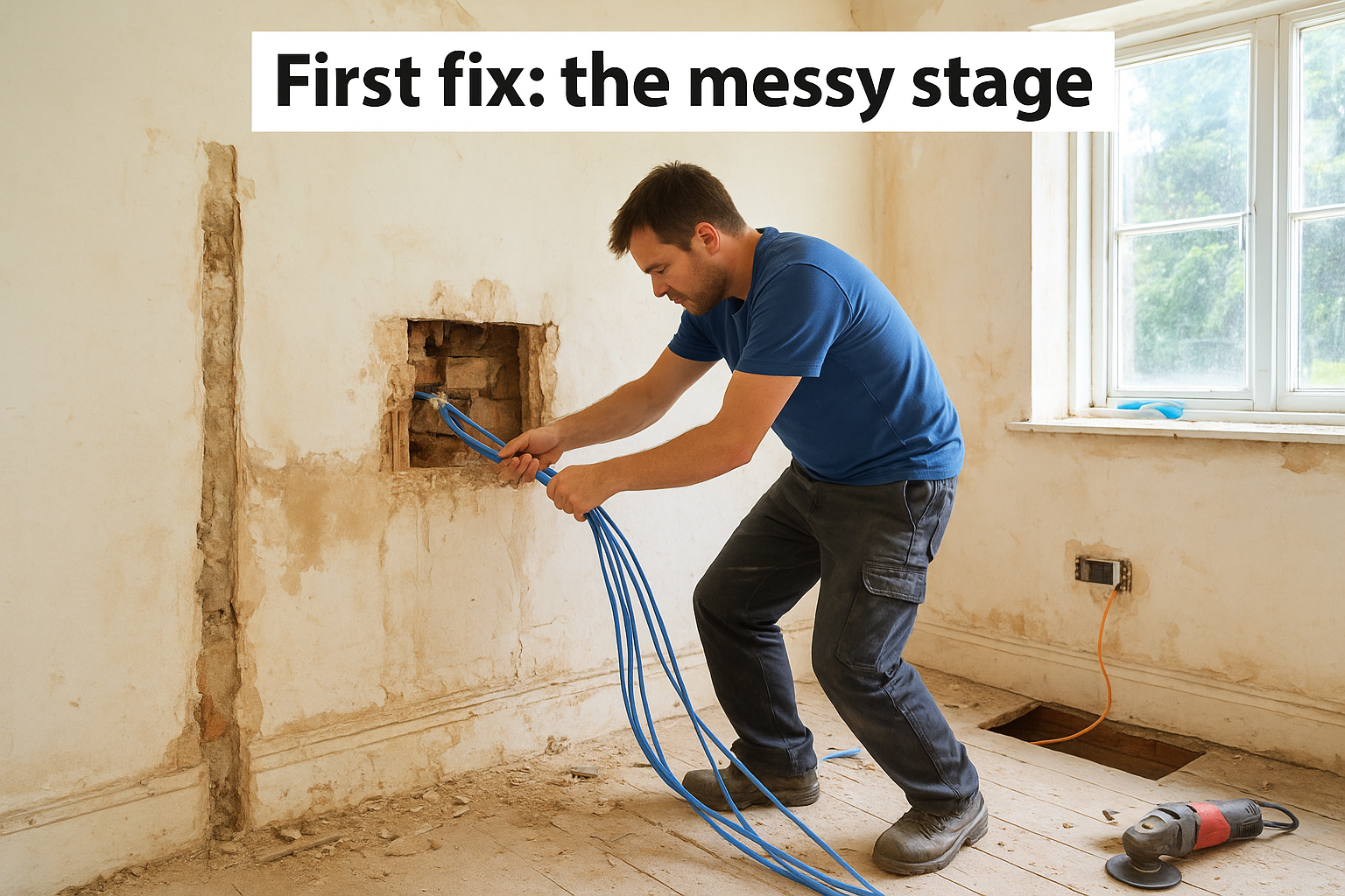First fix: the messy stage