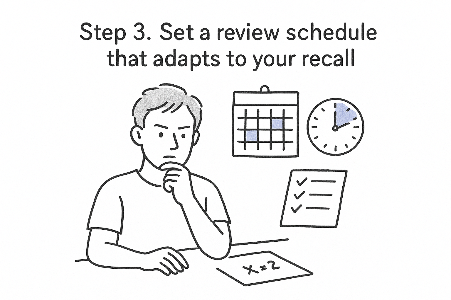 Step 3. Set a review schedule that adapts to your recall