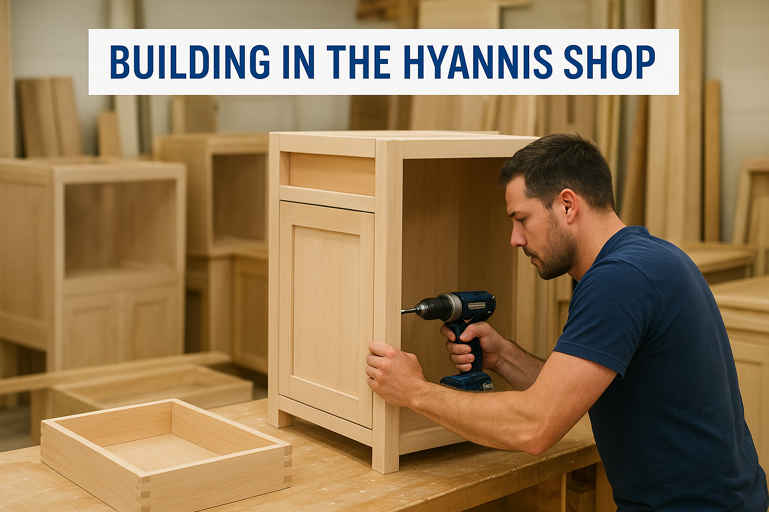 Building in the Hyannis shop