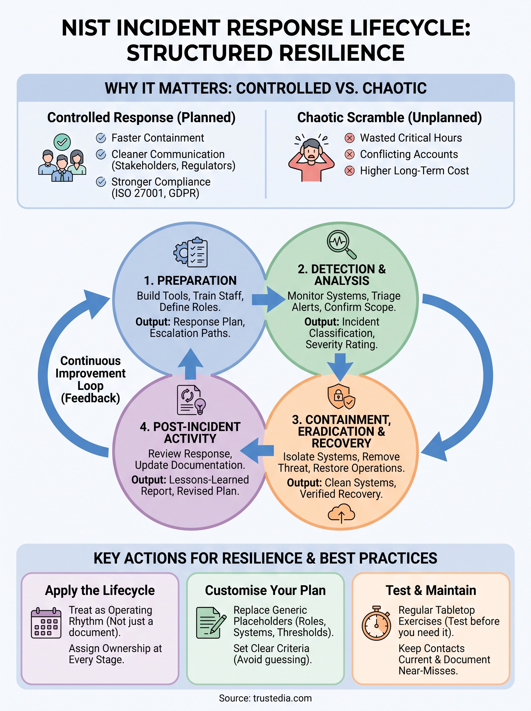 incident response lifecycle nist infographic
