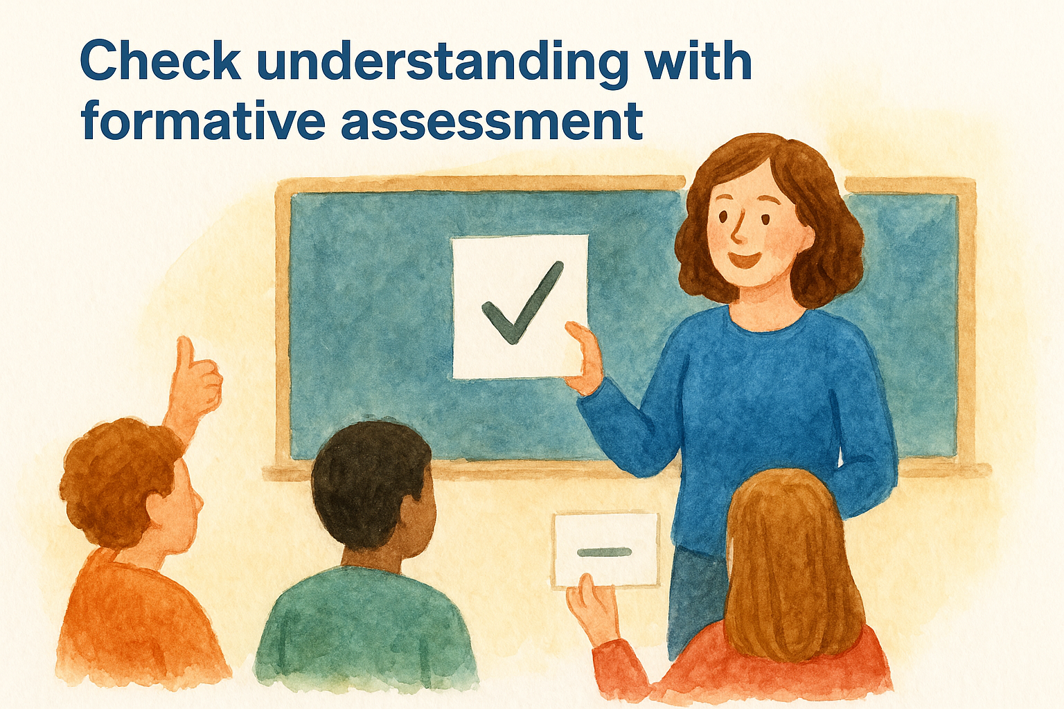 6. Check understanding with formative assessment