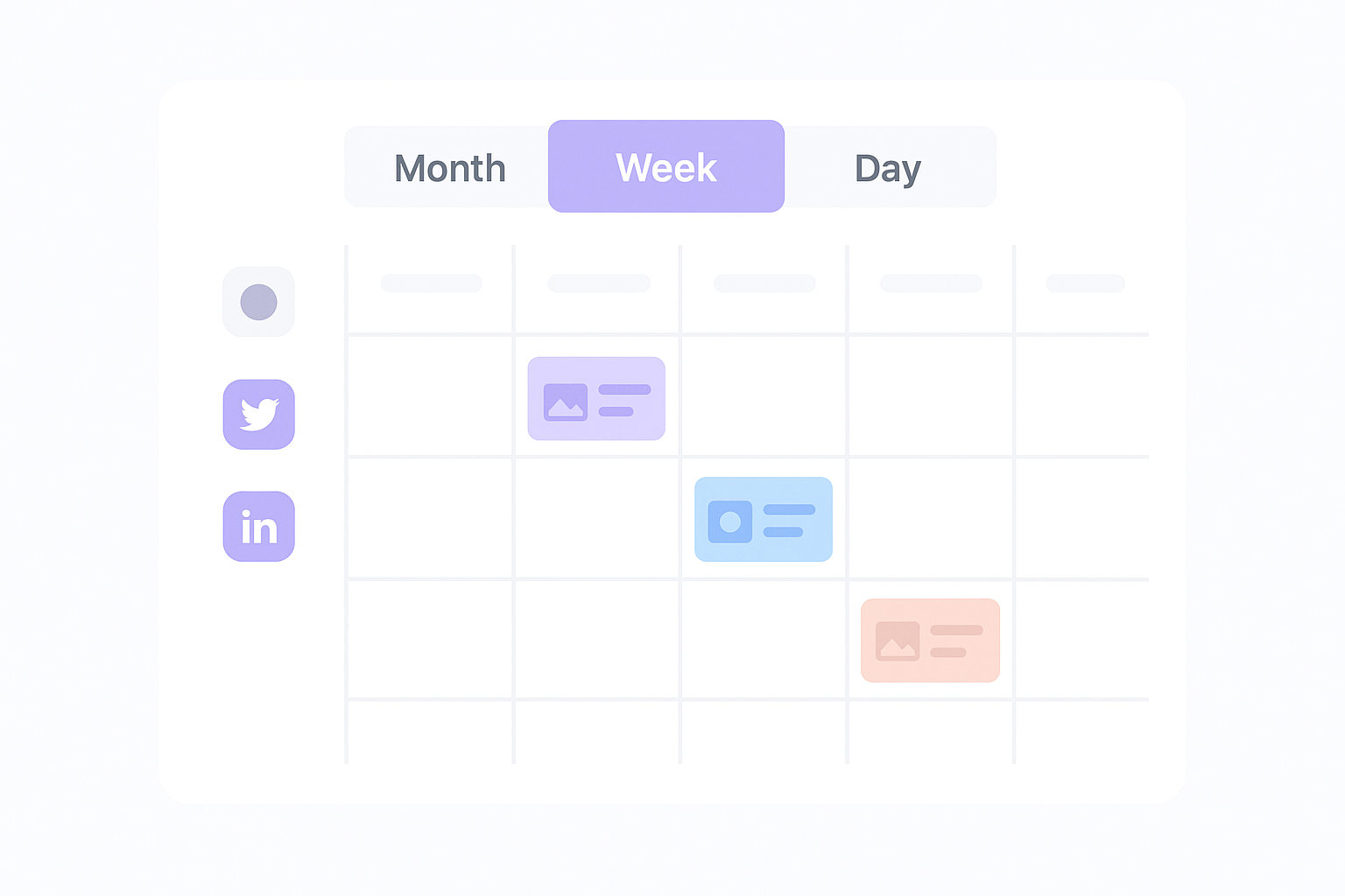 Calendar view options