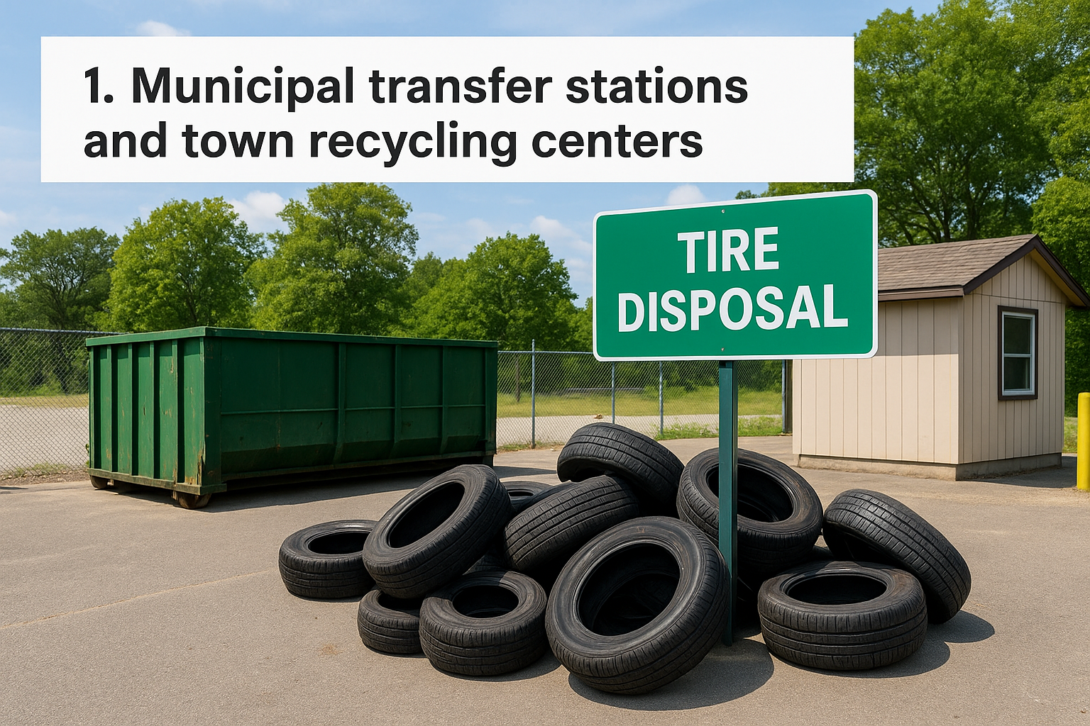 1. Municipal transfer stations and town recycling centers