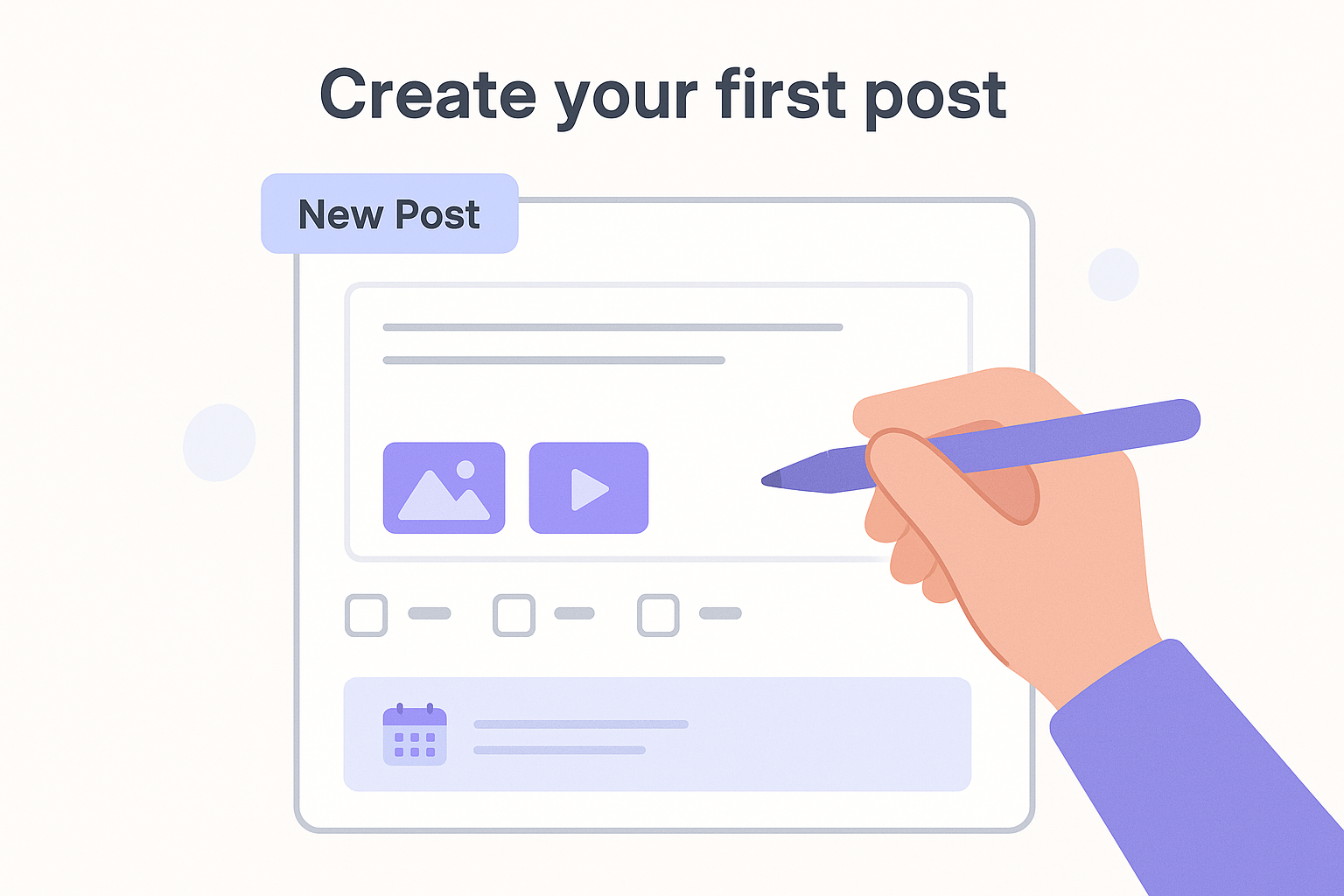Create your first post