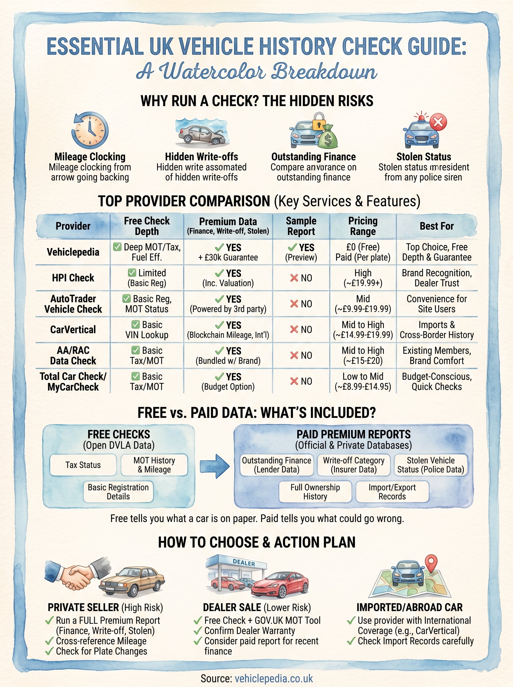 best vehicle history check uk infographic
