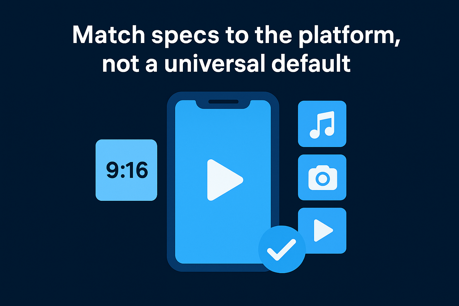 Match specs to the platform, not a universal default
