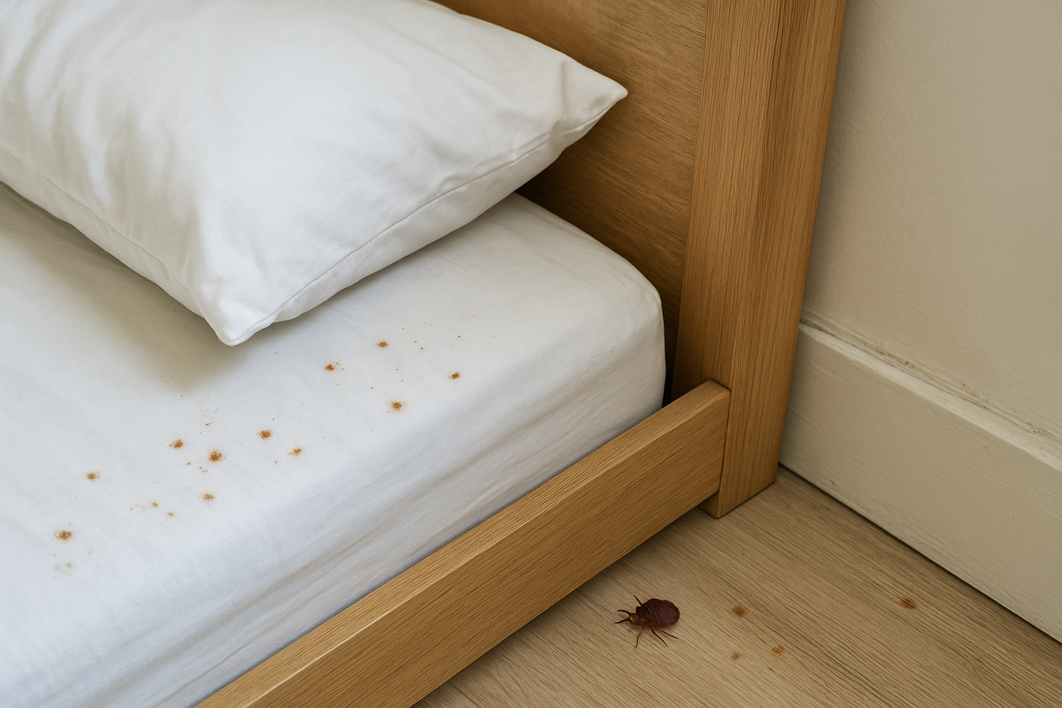 Physical evidence around your bed and furniture