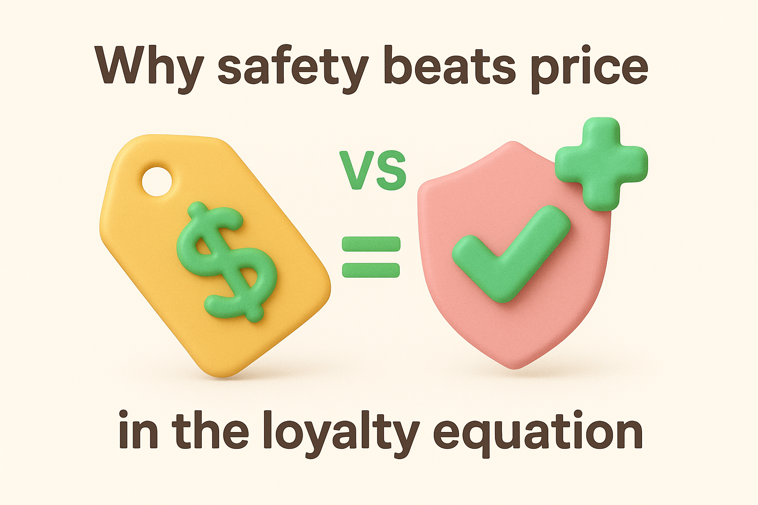 Why safety beats price in the loyalty equation
