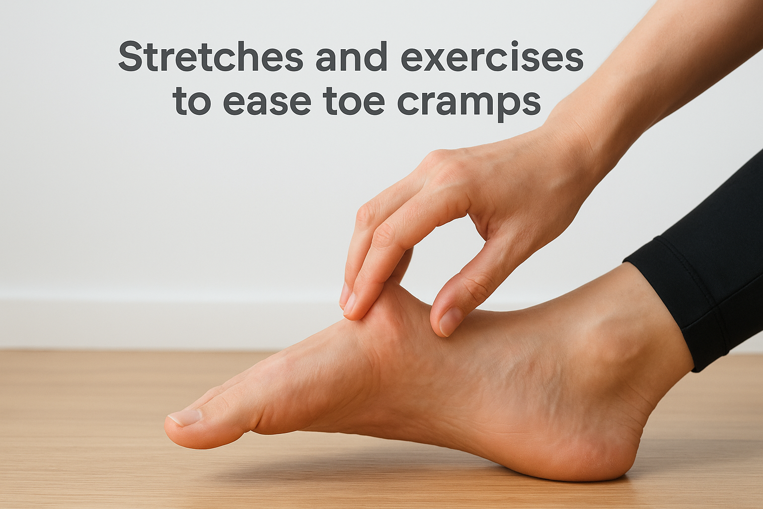 Stretches and exercises to ease toe cramps