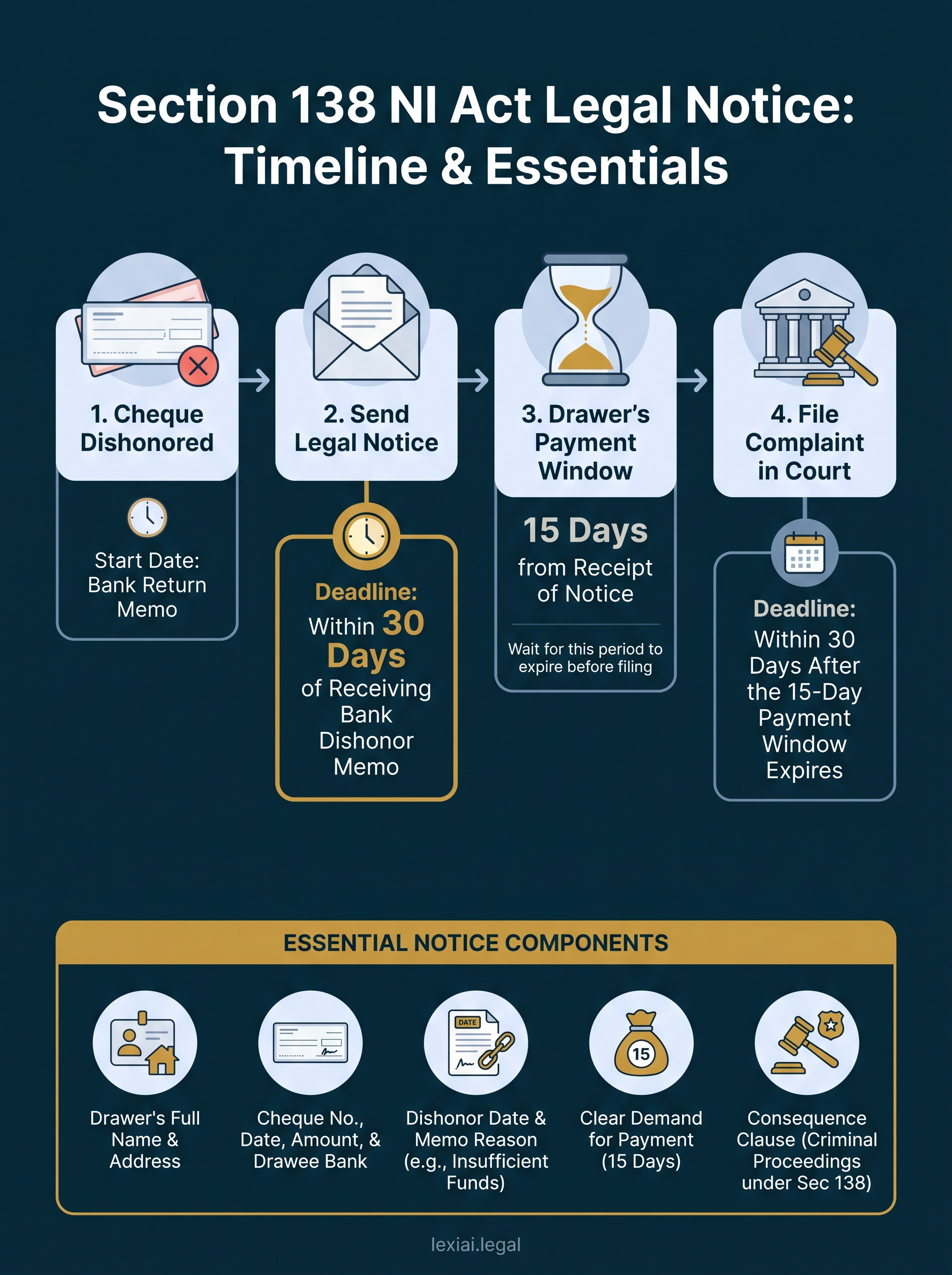 138 legal notice format infographic