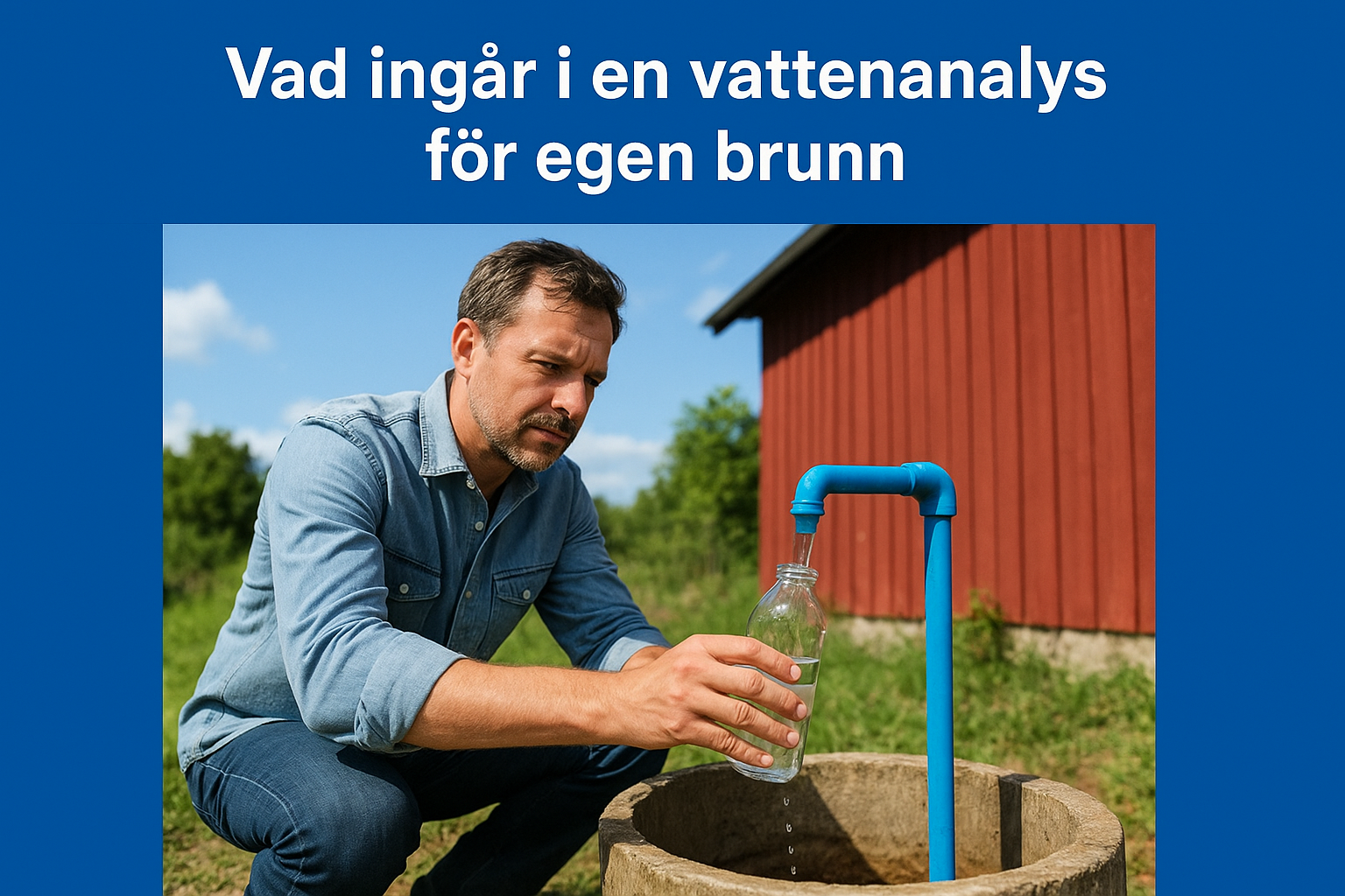 Vad ingår i en vattenanalys för egen brunn