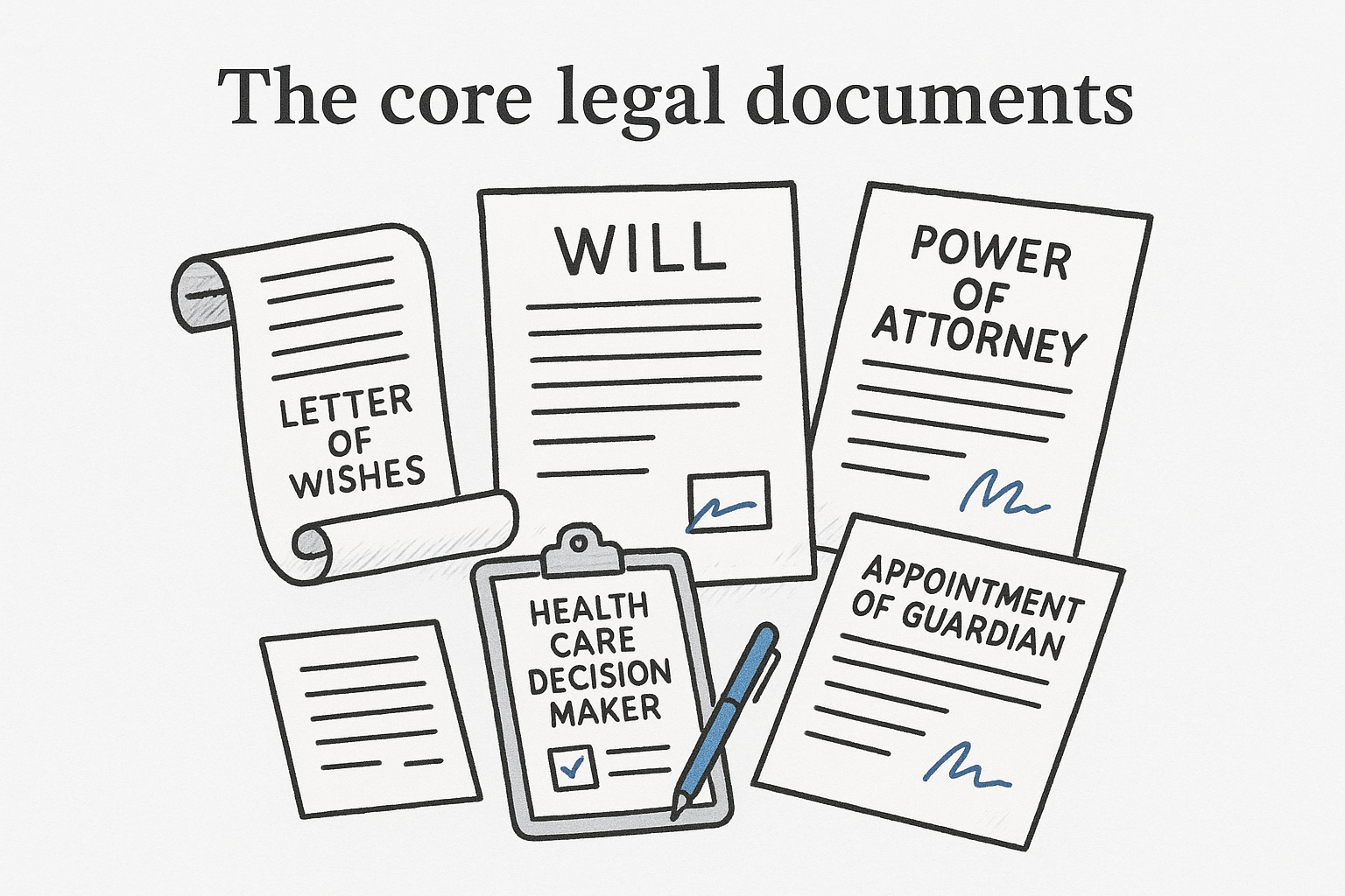 The core legal documents